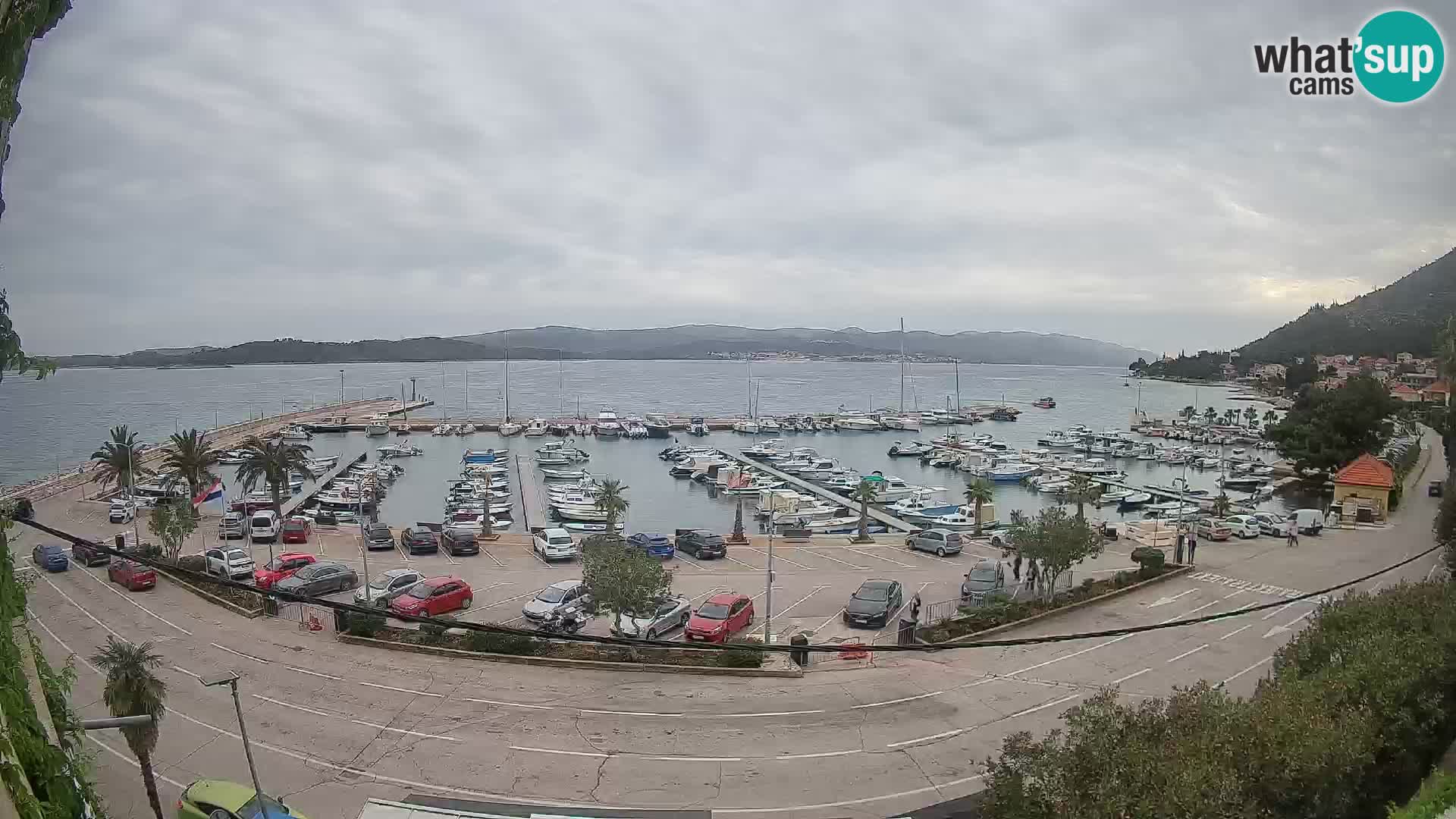Webcam Orebić Riva – Ferry to Korčula Live