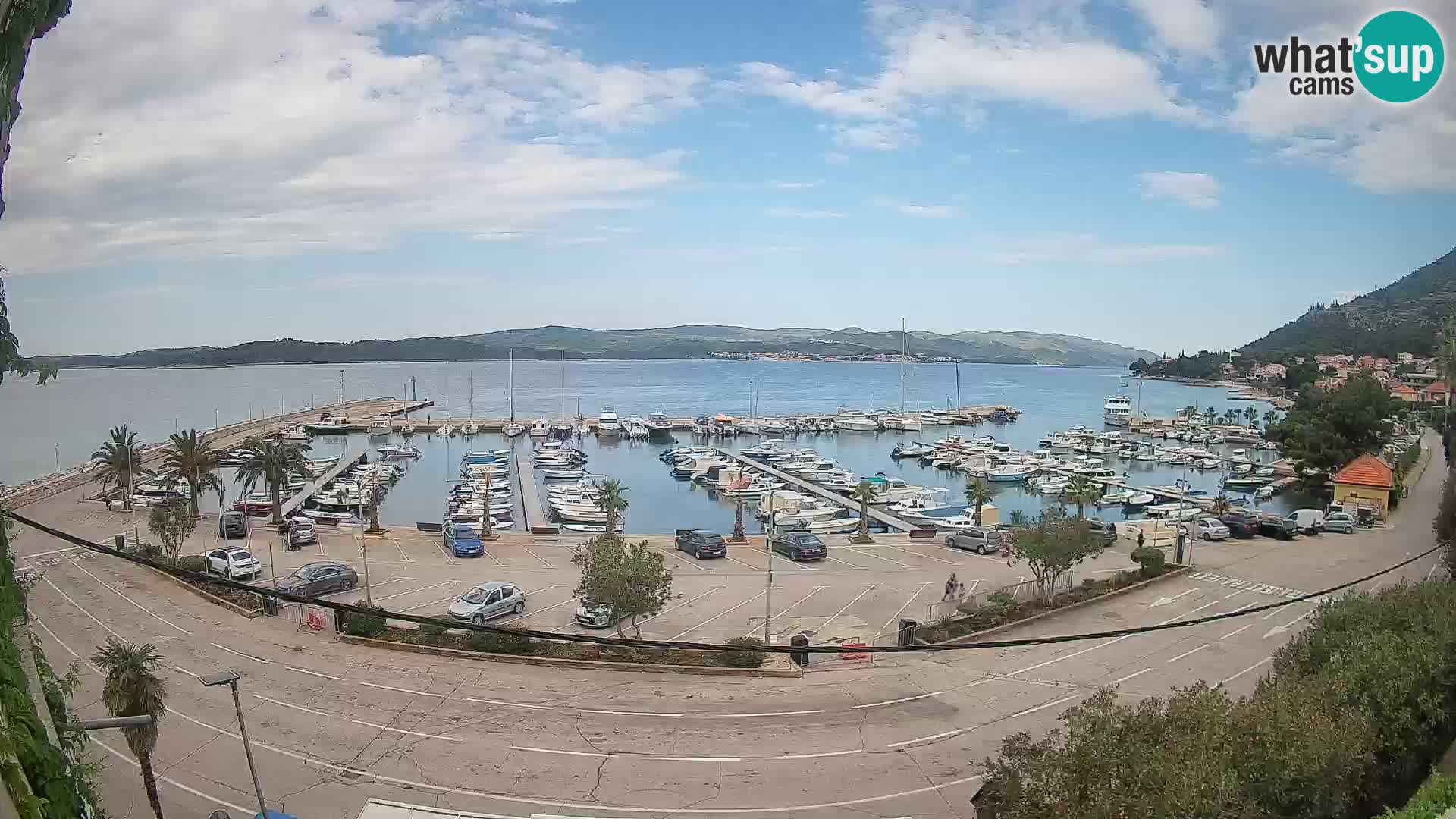 Webcam Orebić Uferpromenade – Fähre nach Korčula Live