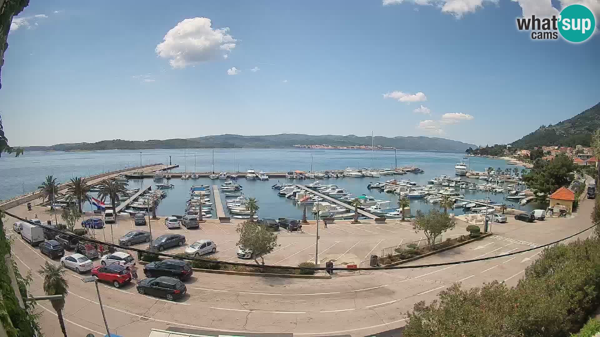 Web kamera Orebić Riva – Trajekt za Korčulu uživo