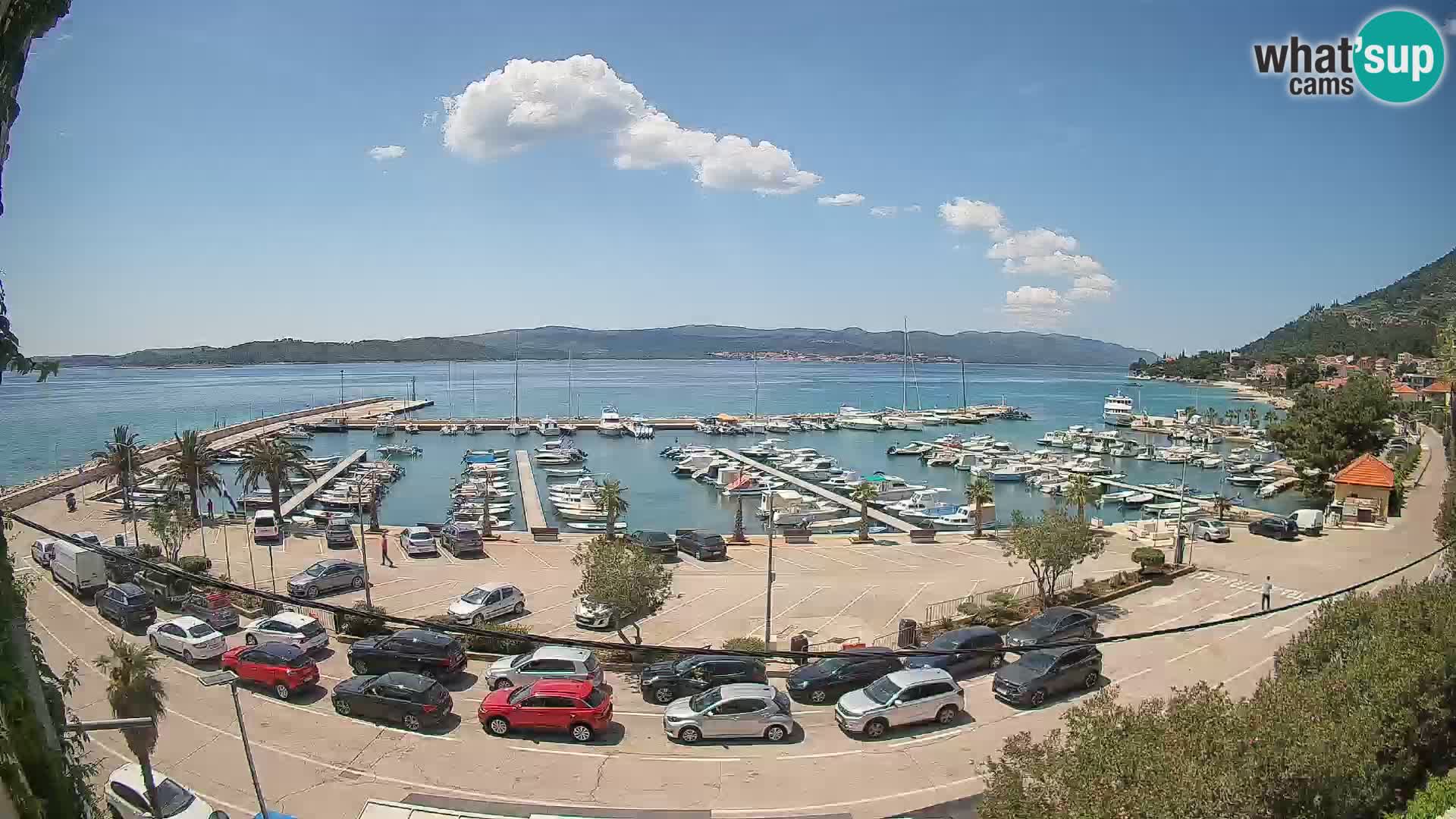 Webcam Orebić Riva – Ferry vers Korčula en direct