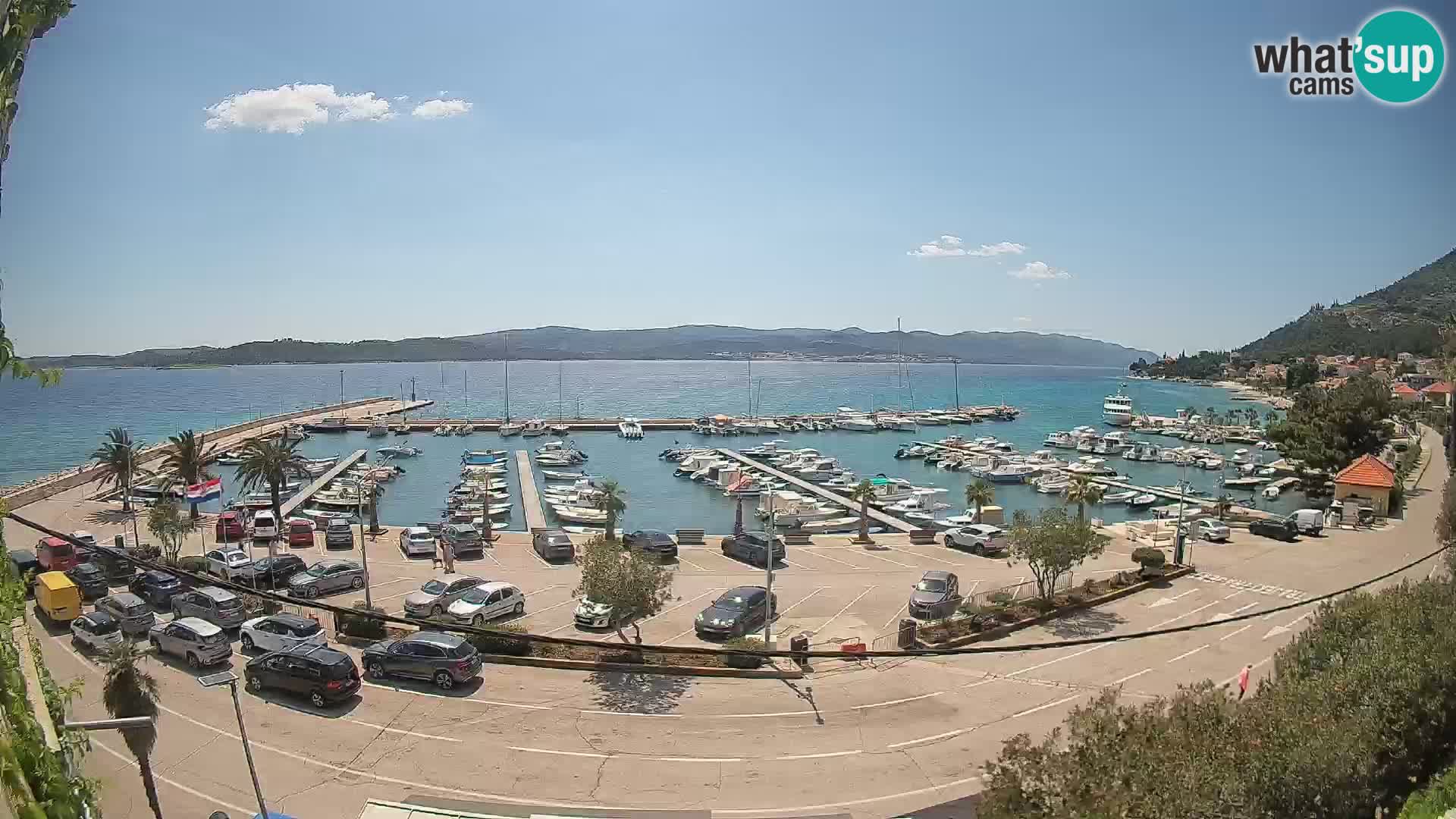 Webcam Orebić Riva – Ferry vers Korčula en direct