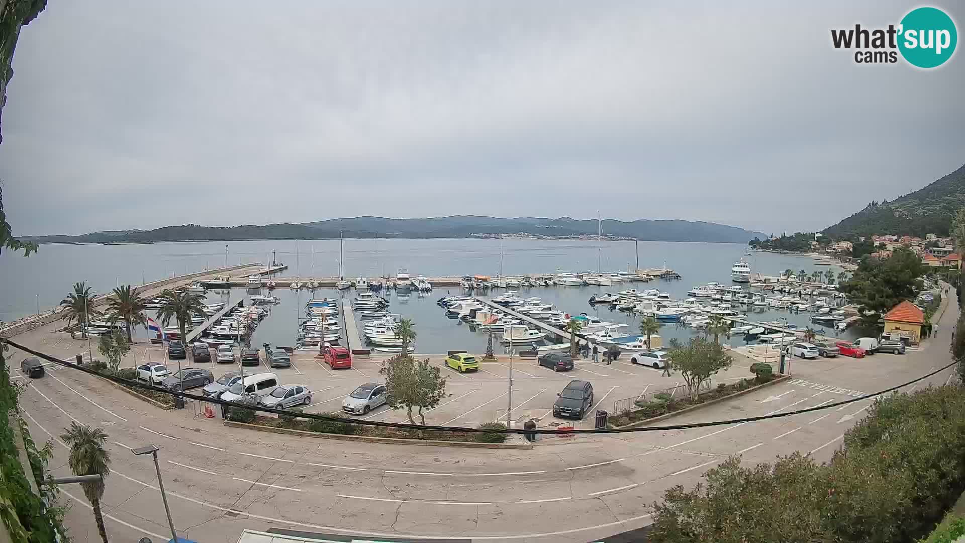 Webcam Orebić Riva – Ferry a Korčula en vivo
