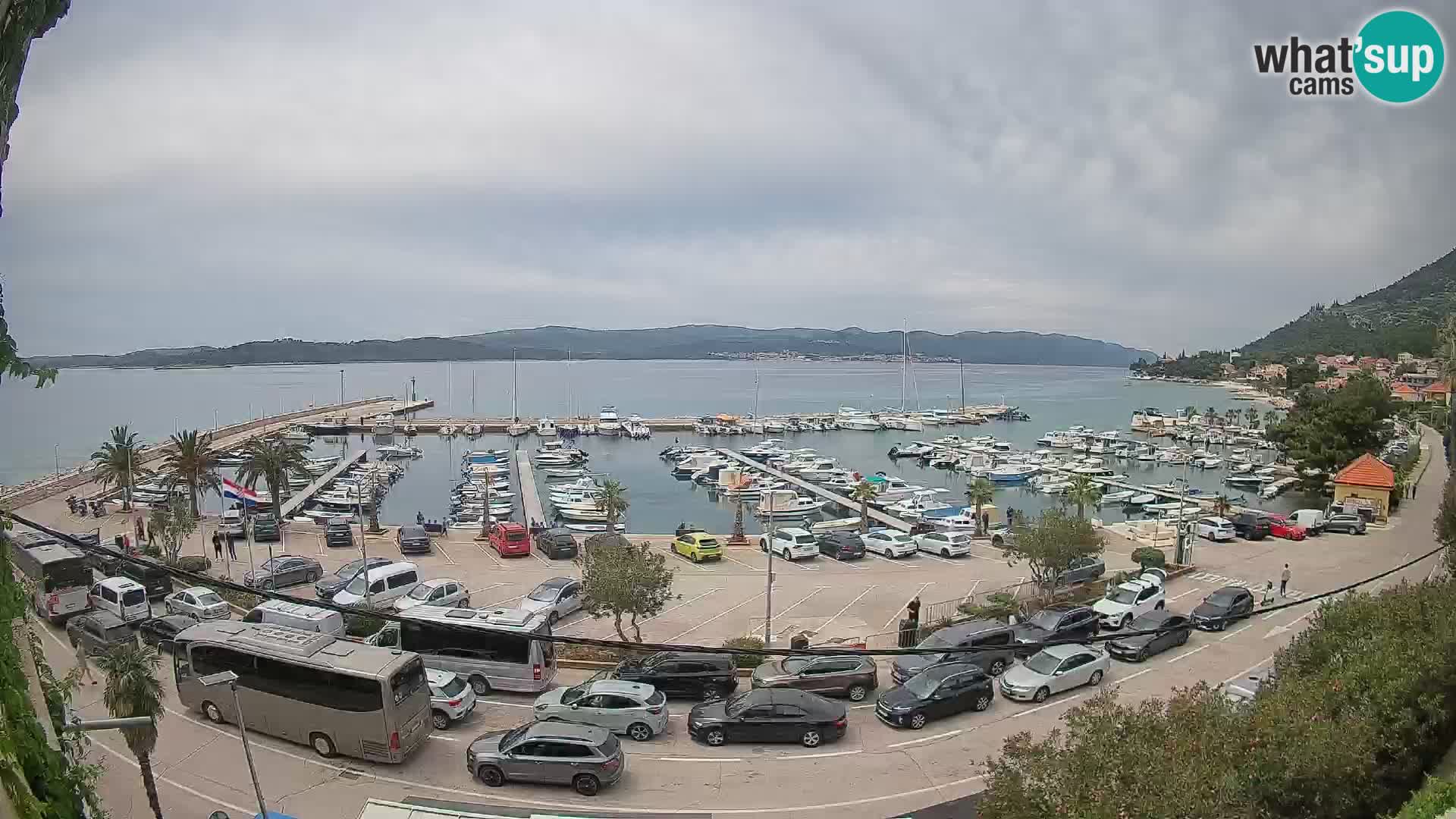 Webcam Orebić Riva – Ferry to Korčula Live