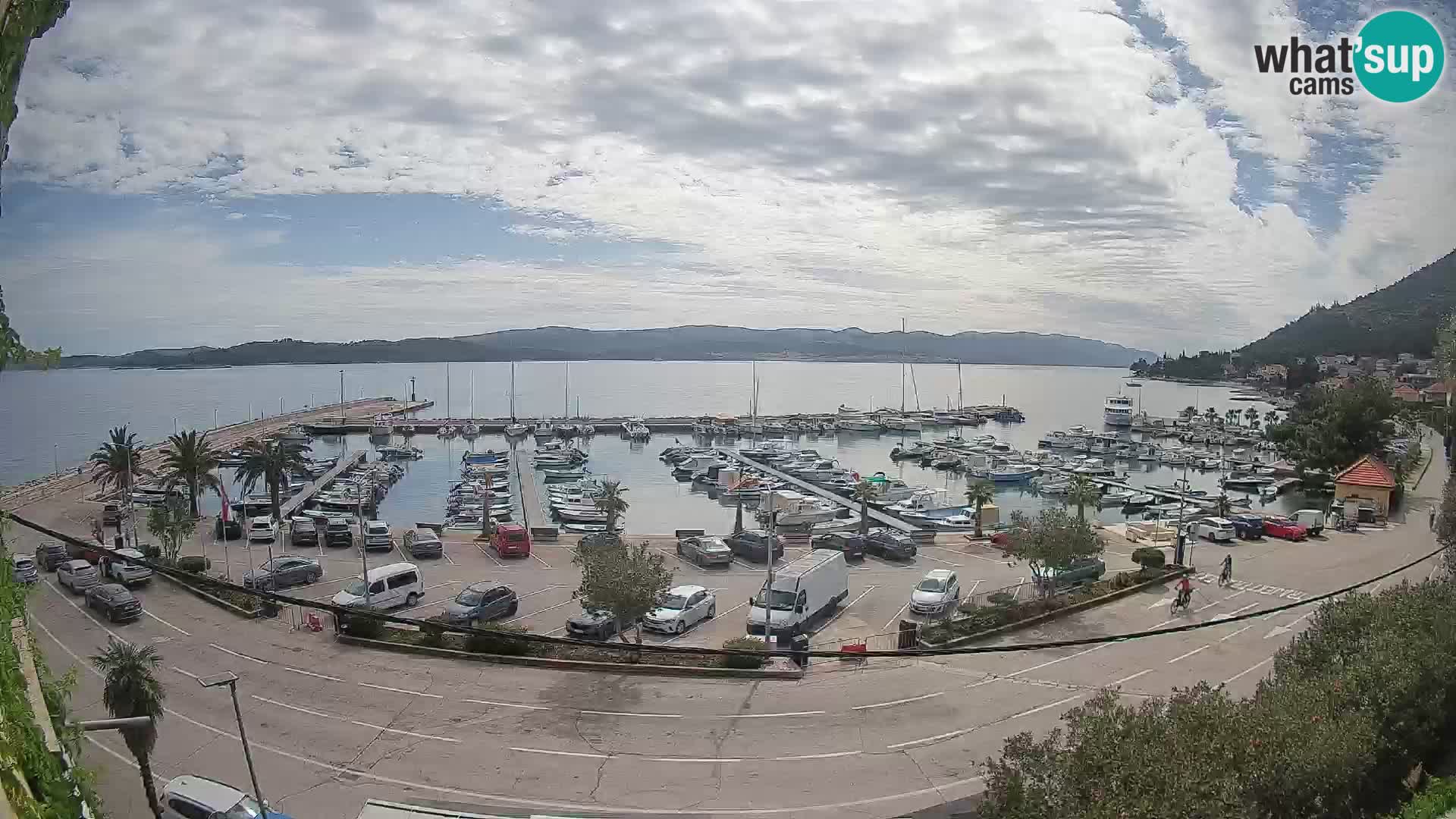 Webcam Orebić Riva – Ferry vers Korčula en direct