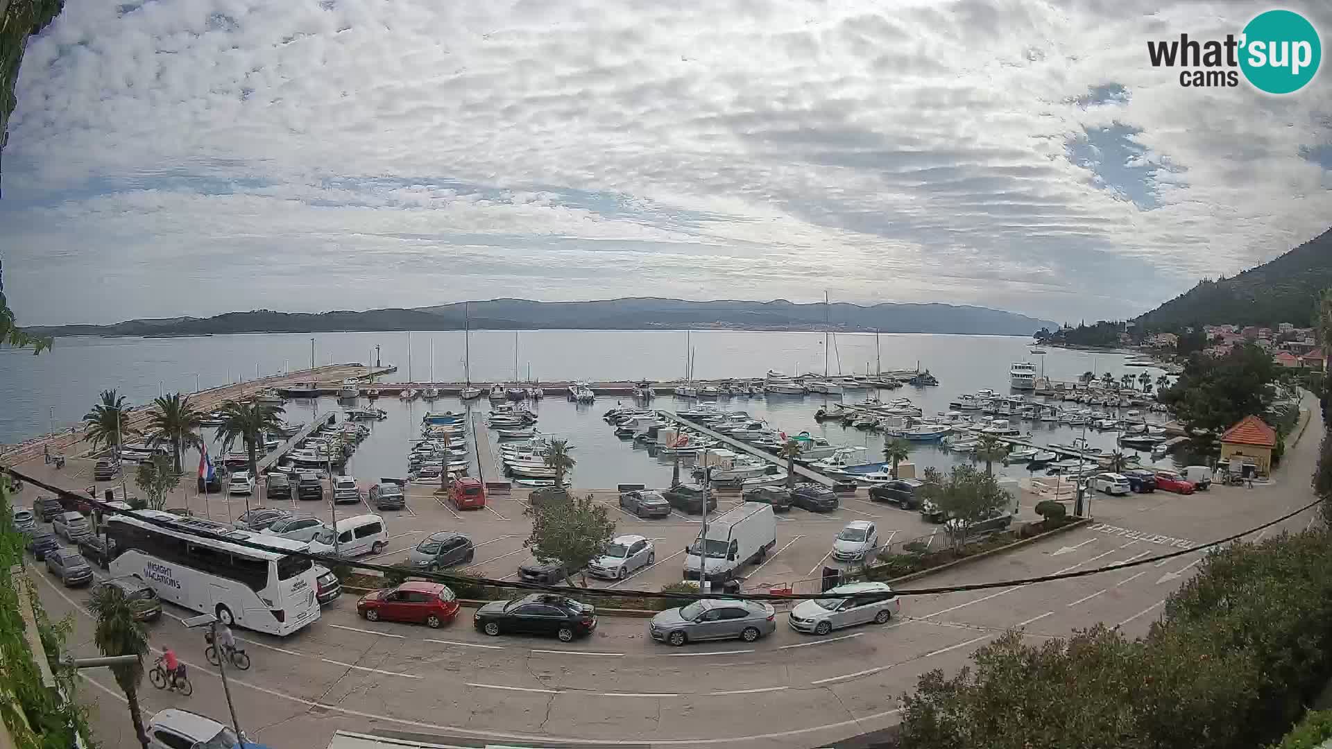 Webcam Orebić Riva – Ferry vers Korčula en direct