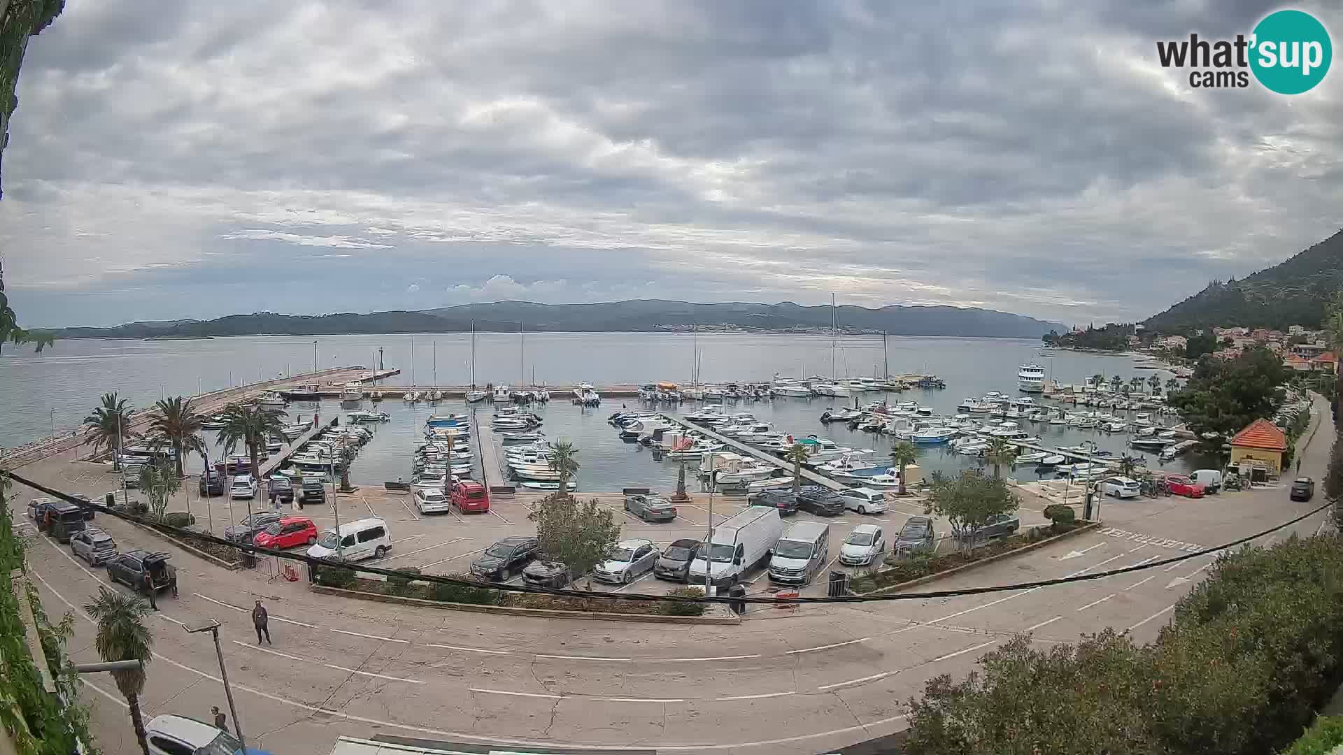 Webcam Orebić Riva – Ferry vers Korčula en direct