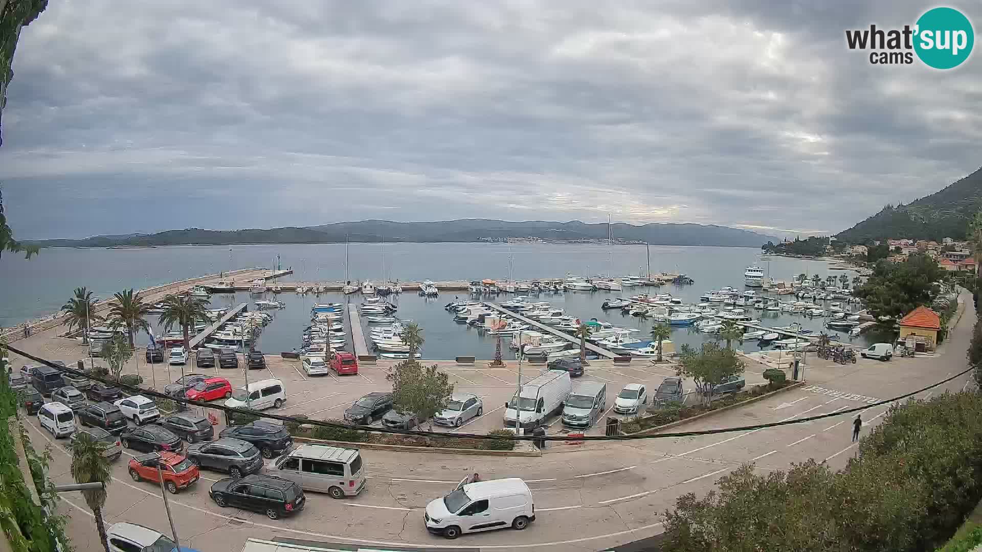 Spletna kamera Orebić Riva – Trajekt za Korčulo v živo