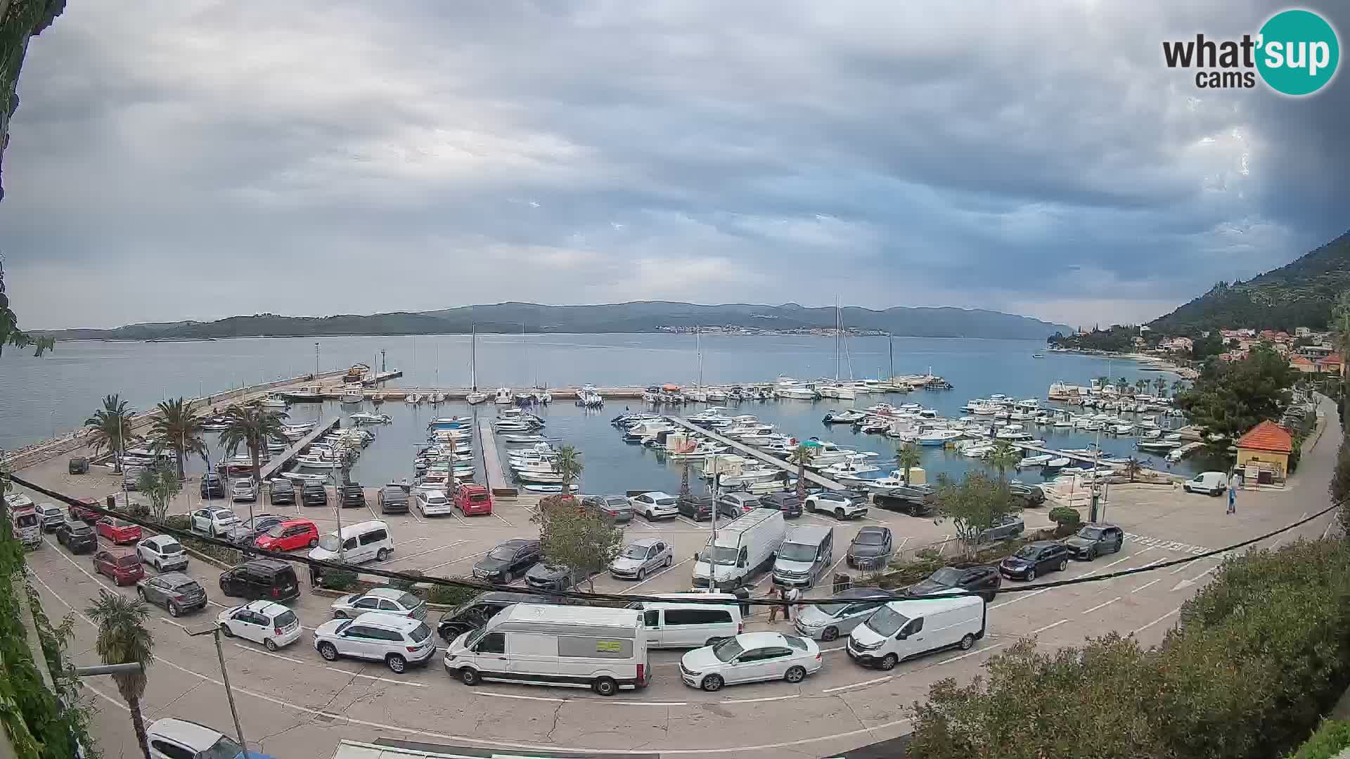 Spletna kamera Orebić Riva – Trajekt za Korčulo v živo