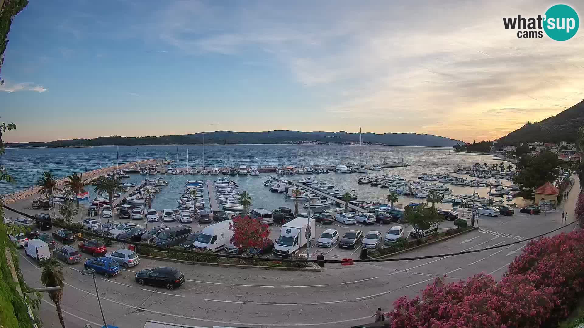 Webcam Orebić Riva – Ferry to Korčula Live