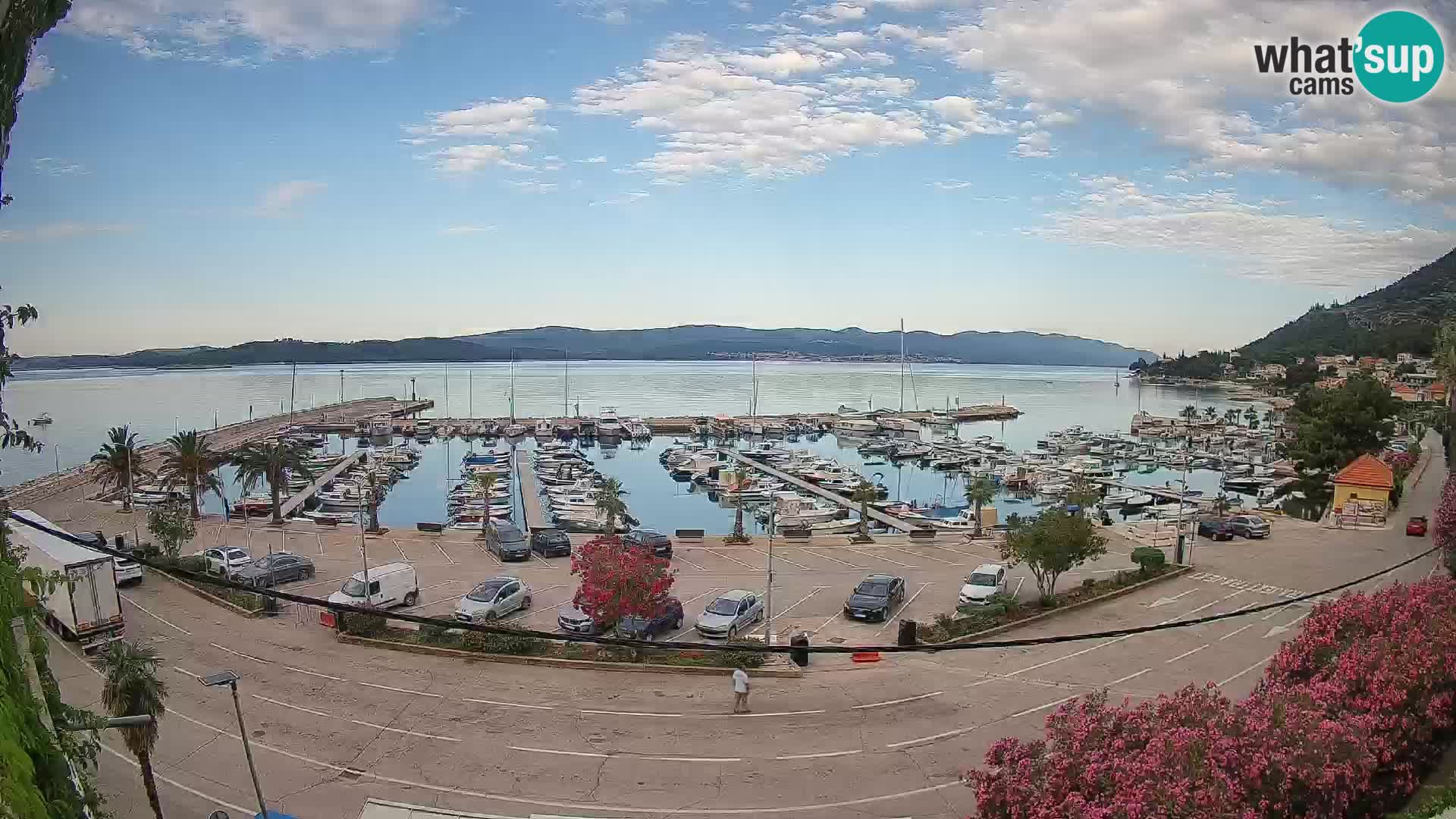 Webcam Orebić Riva – Ferry vers Korčula en direct