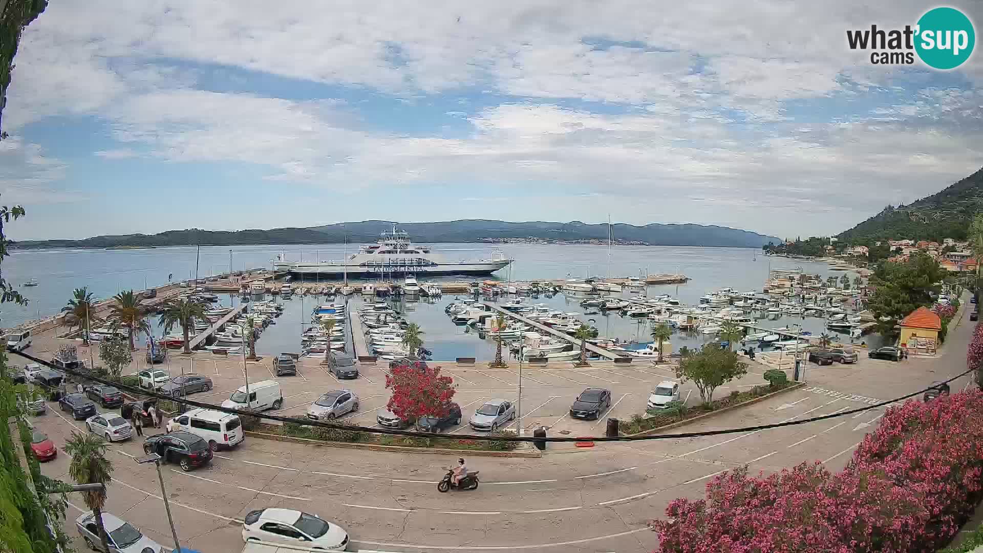 Webcam Orebić Uferpromenade – Fähre nach Korčula Live