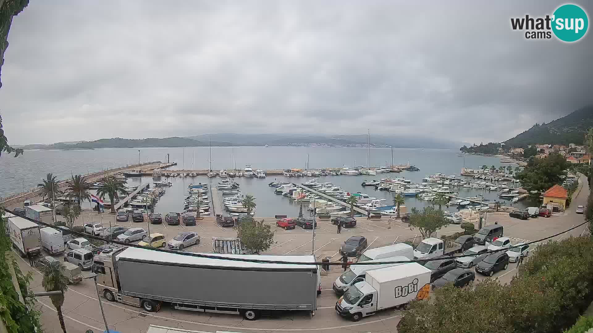 Webcam Orebić Riva – Ferry a Korčula en vivo
