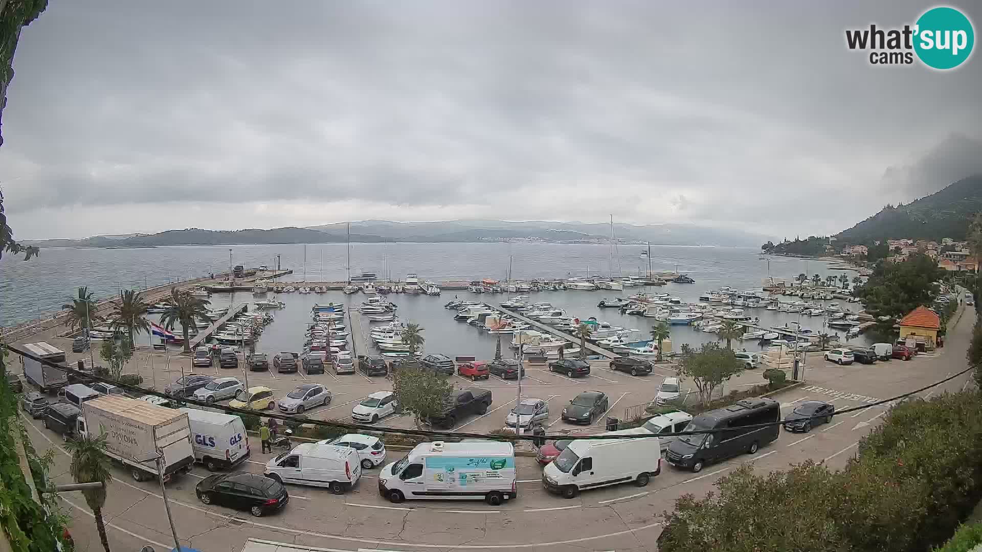 Spletna kamera Orebić Riva – Trajekt za Korčulo v živo