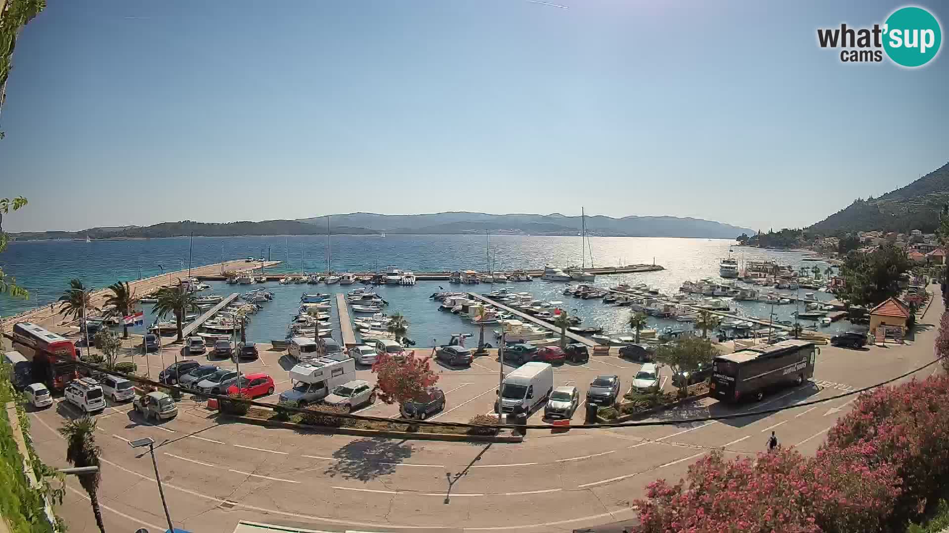 Webcam Orebić Riva – Ferry a Korčula en vivo