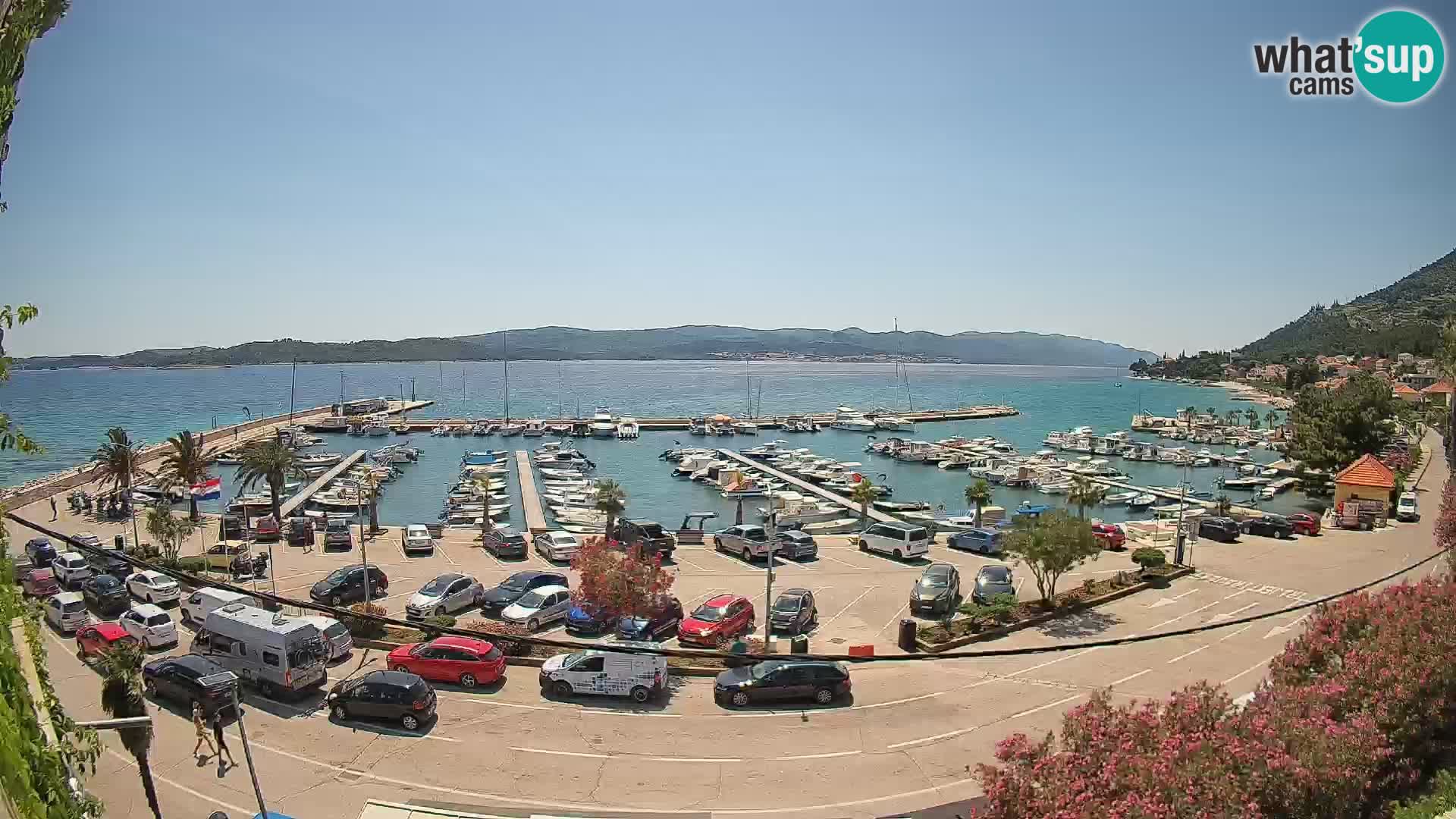 Webcam Orebić Riva – Ferry vers Korčula en direct