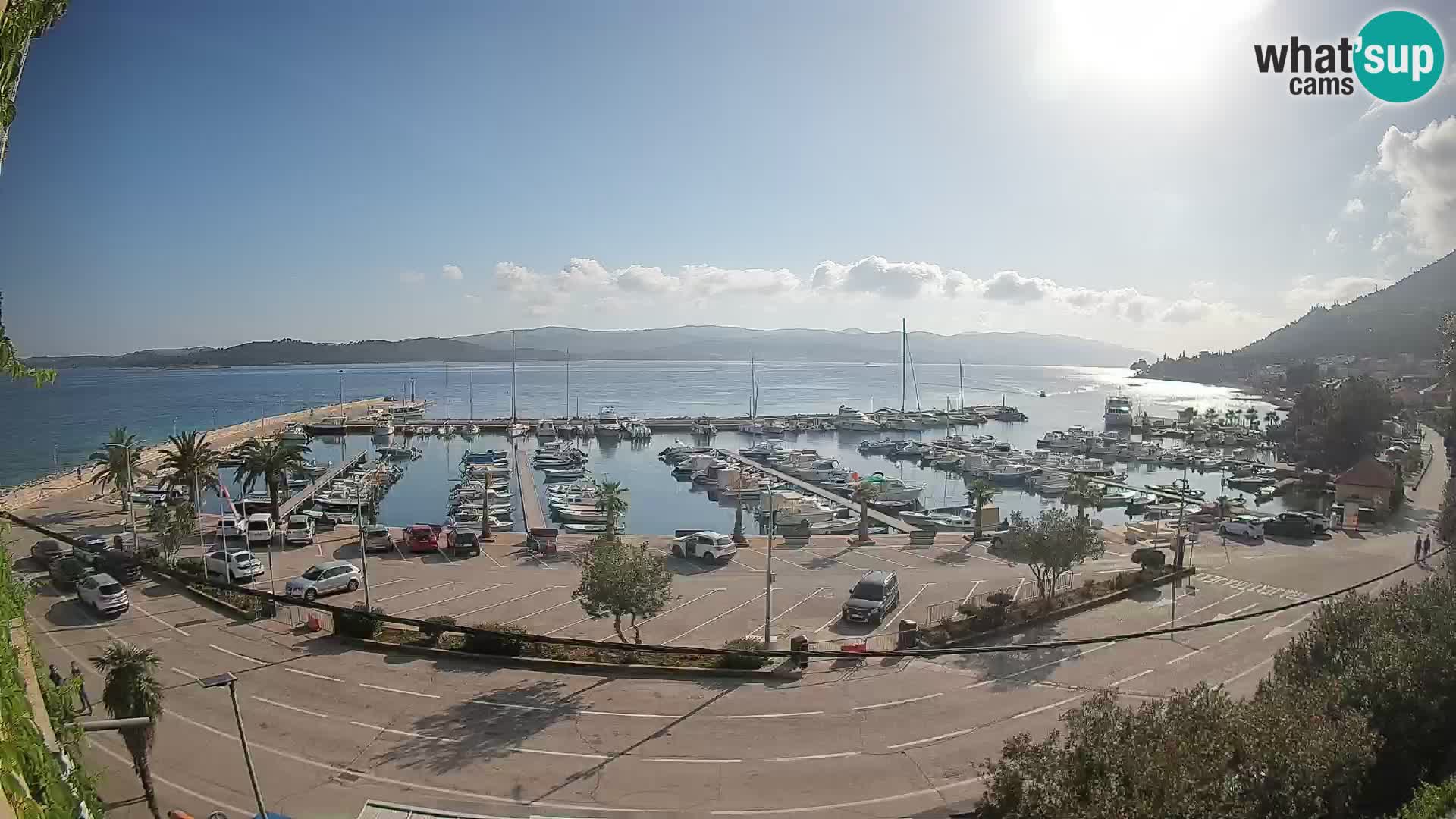 Webcam Orebić Riva – Ferry to Korčula Live
