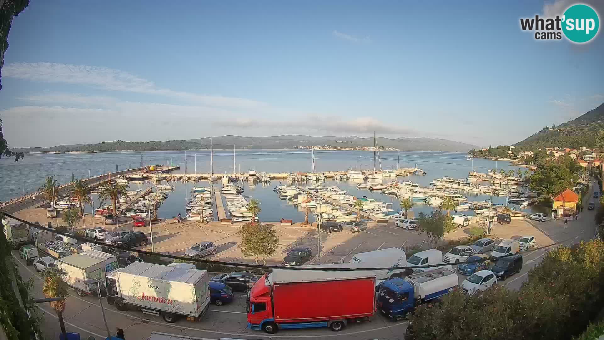 Webcam Orebić Riva – Ferry vers Korčula en direct