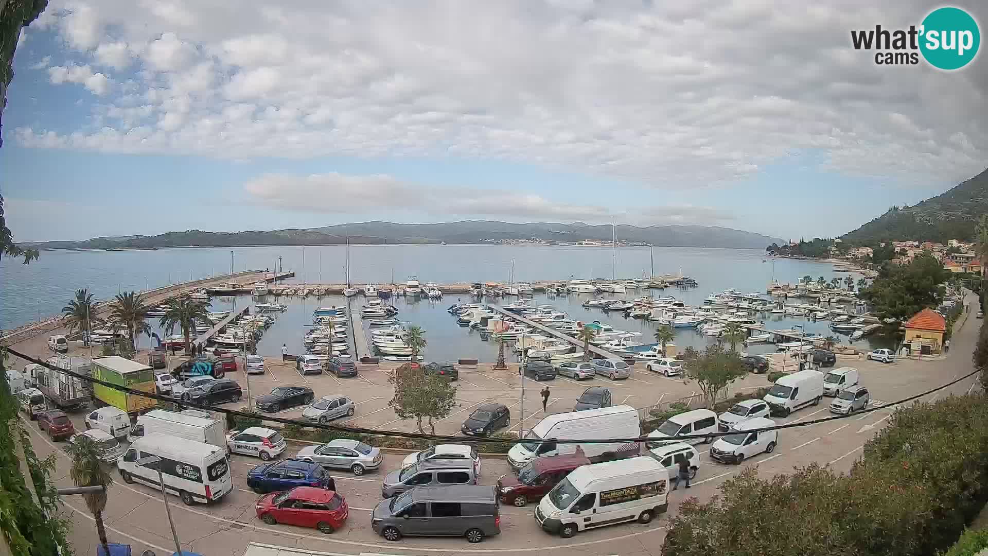 Webcam Orebić Riva – Ferry to Korčula Live