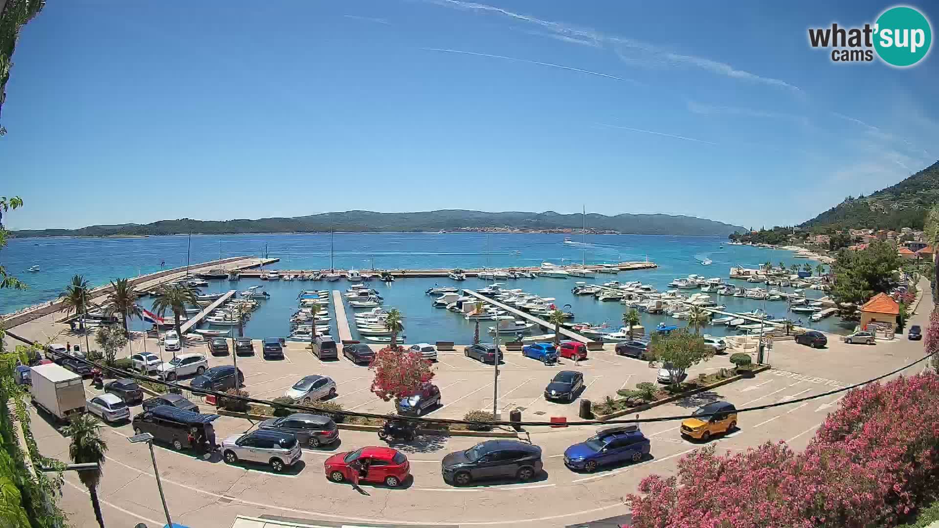 Webcam Orebić Riva – Ferry to Korčula Live
