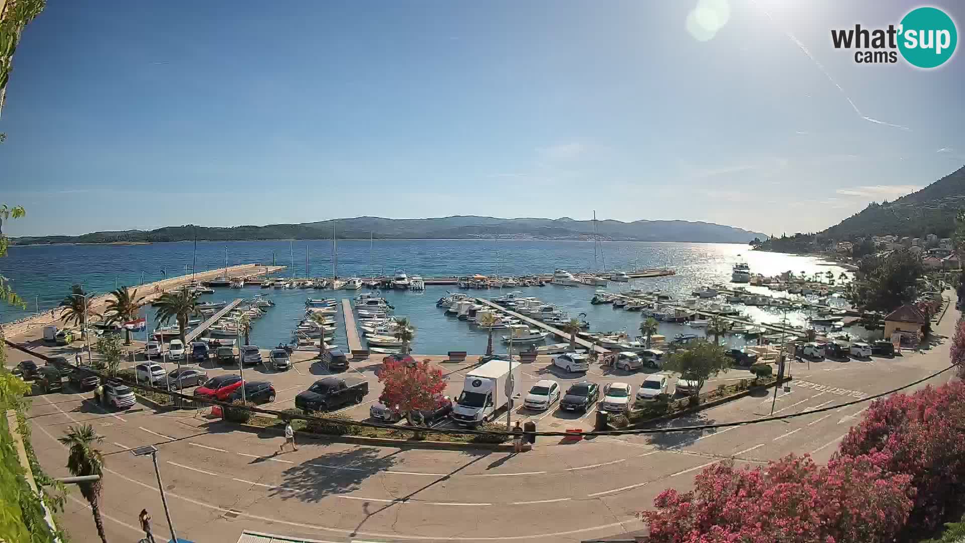 Webcam Orebić Riva – Ferry to Korčula Live
