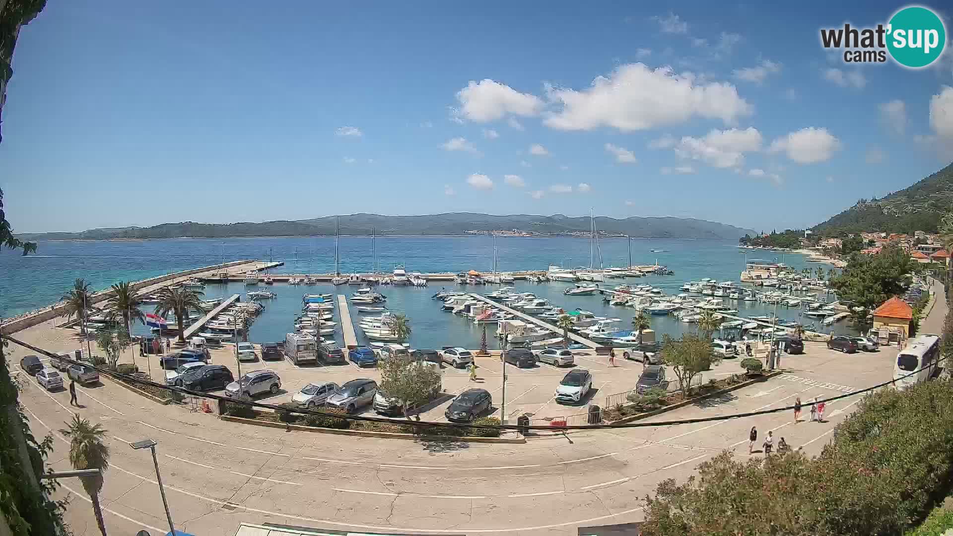 Webcam Orebić Riva – Ferry a Korčula en vivo