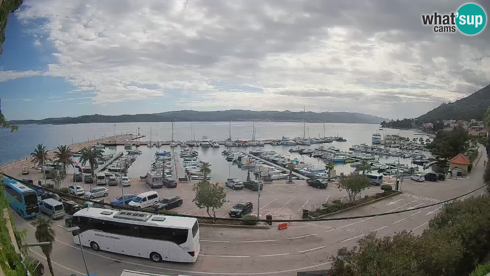 Webcam Orebić Riva – Ferry a Korčula en vivo