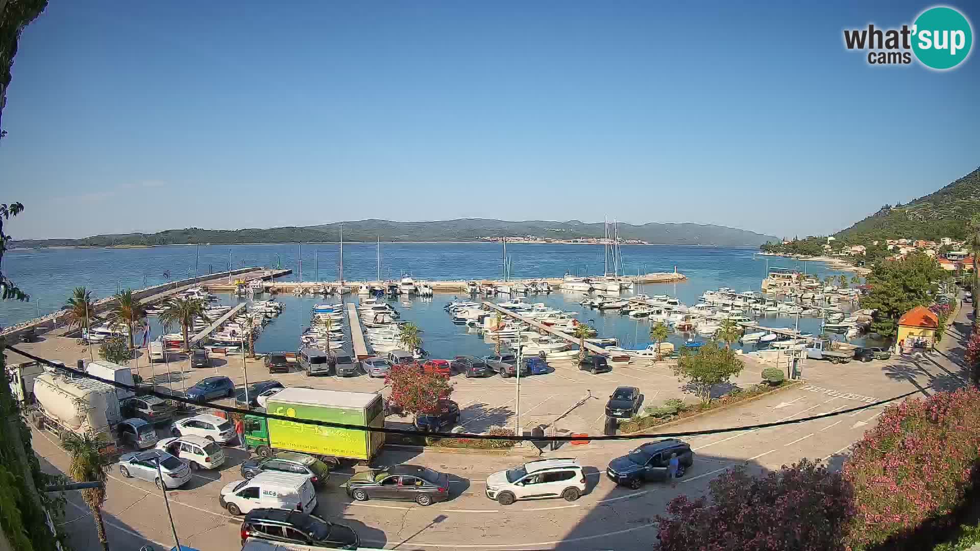 Webcam Orebić Uferpromenade – Fähre nach Korčula Live