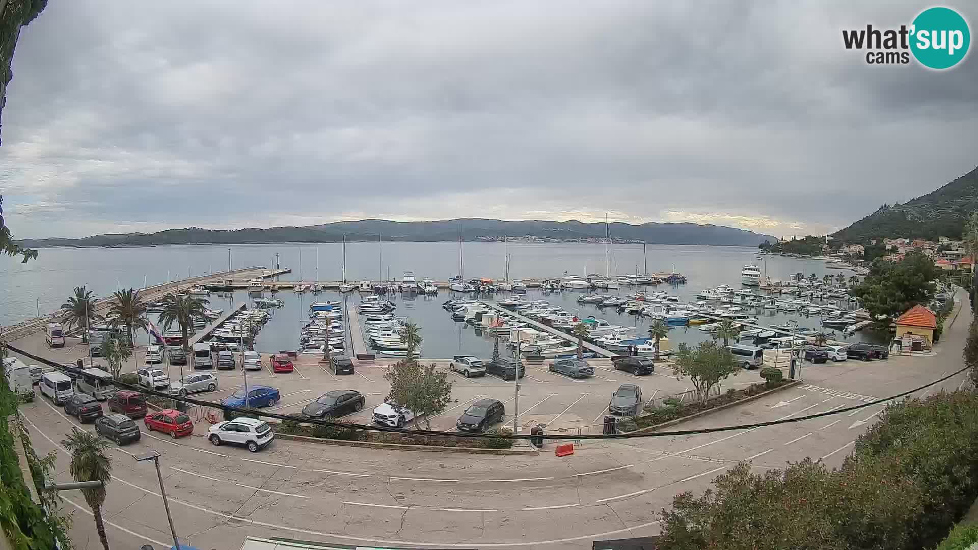 Web kamera Orebić Riva – Trajekt za Korčulu uživo