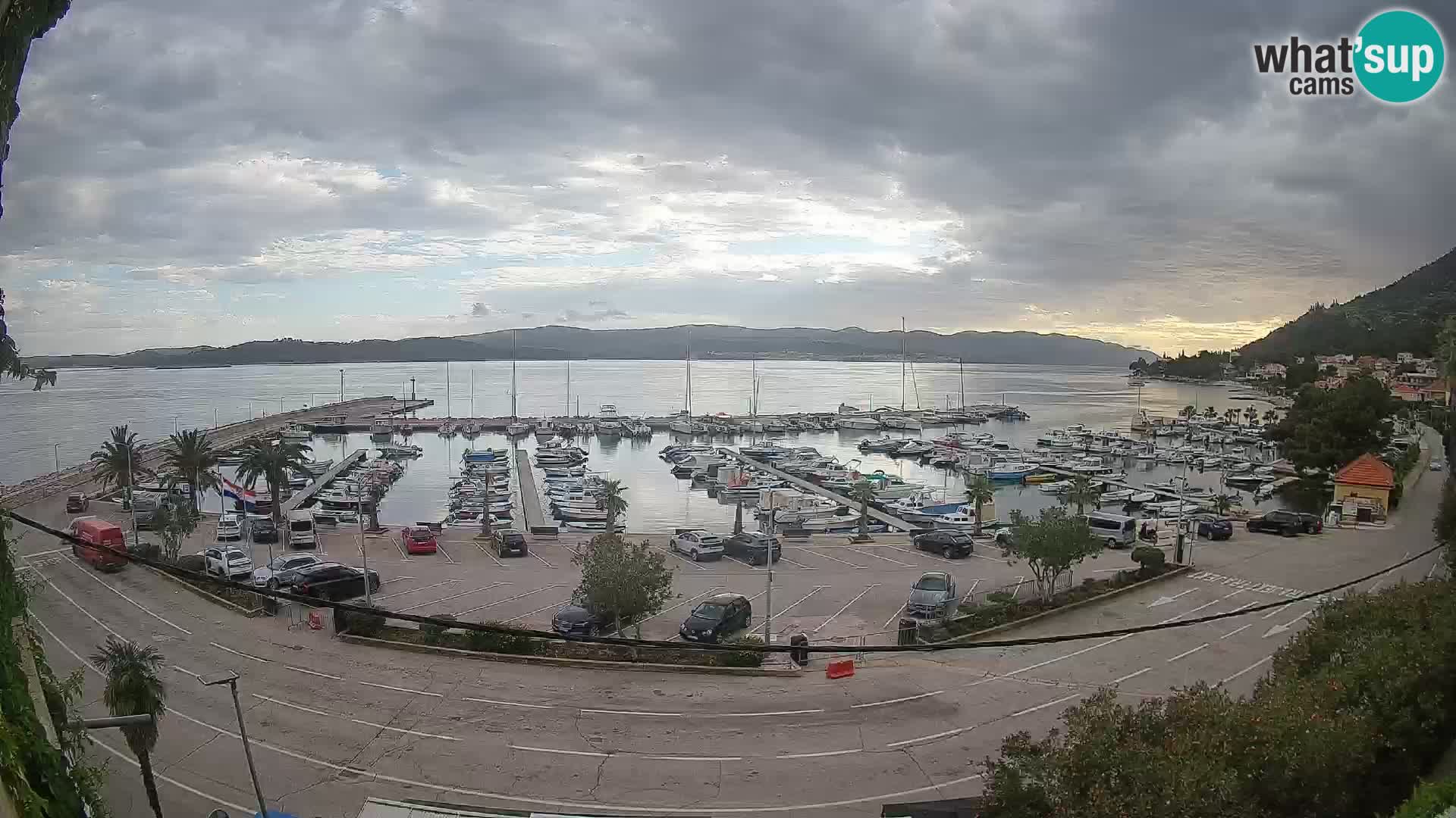 Webcam Orebić Riva – Ferry to Korčula Live