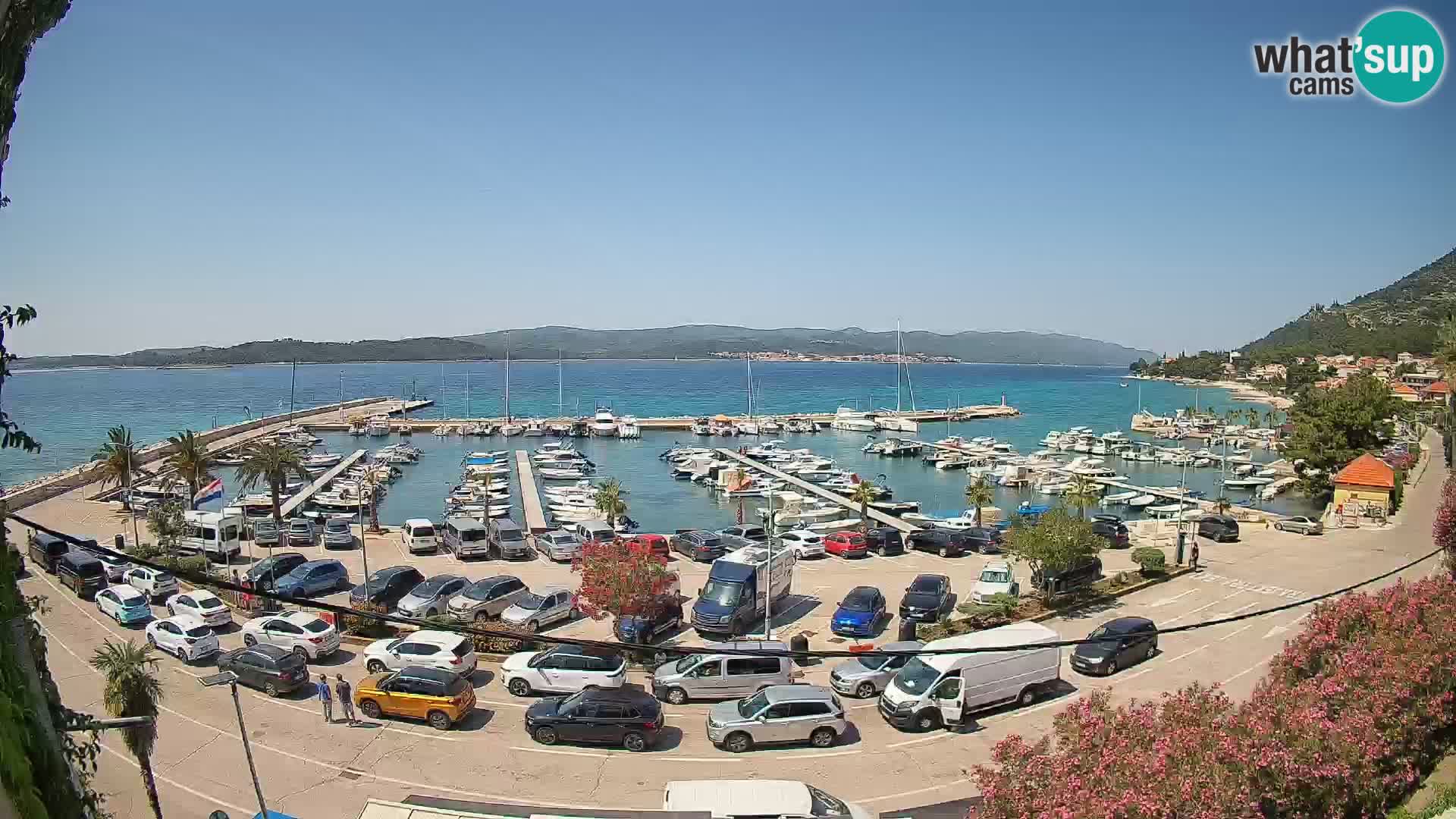 Webcam Orebić Riva – Ferry a Korčula en vivo