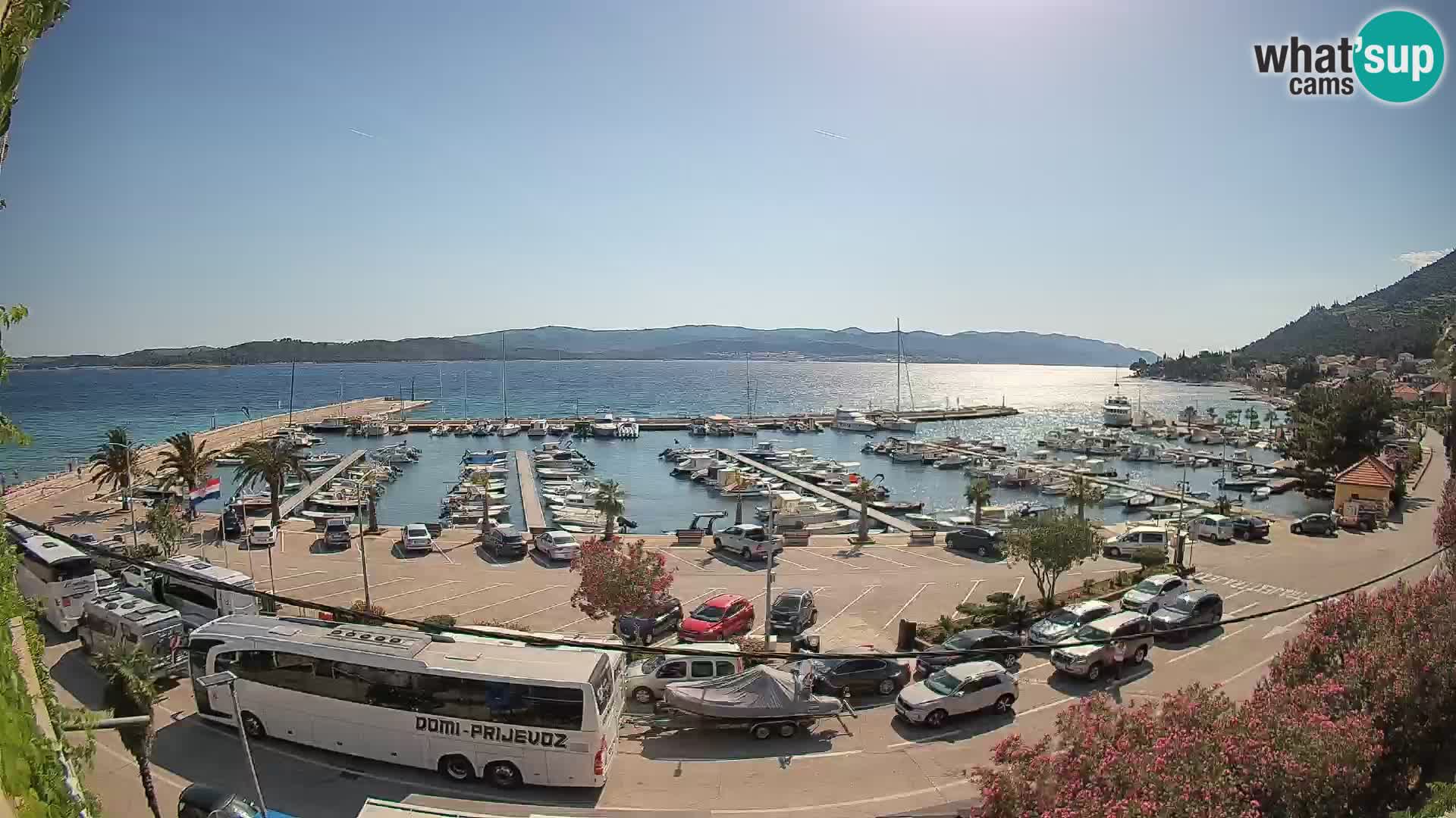 Web kamera Orebić Riva – Trajekt za Korčulu uživo