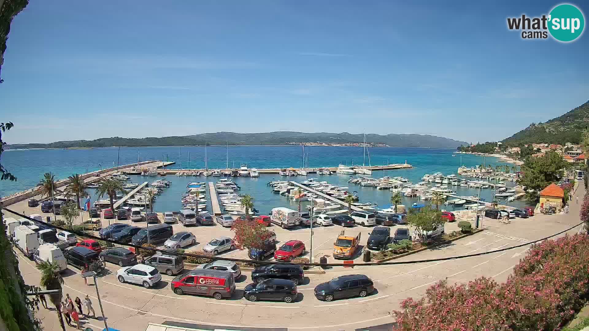 Webcam Orebić Riva – Ferry a Korčula en vivo