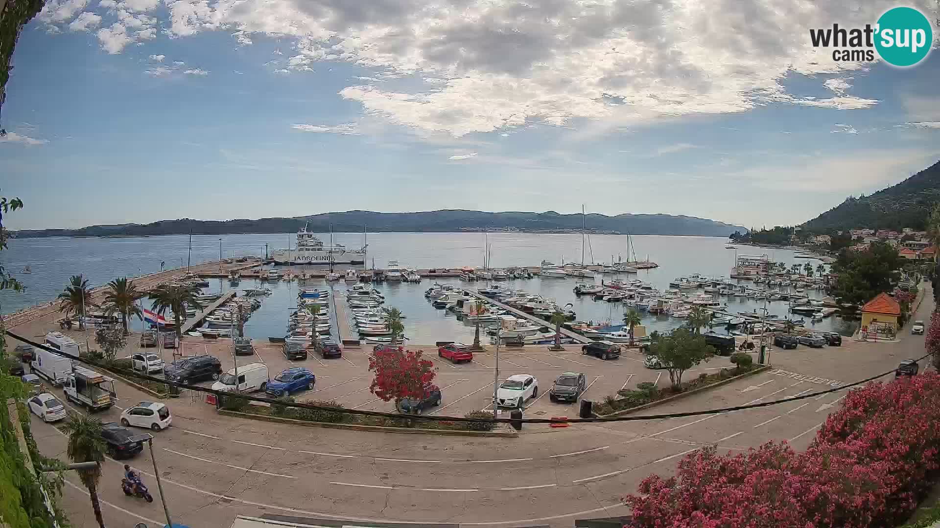 Webcam Orebić Riva – Ferry a Korčula en vivo