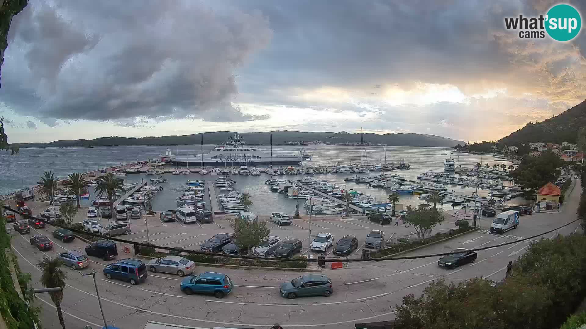 Webcam Orebić Riva – Ferry a Korčula en vivo