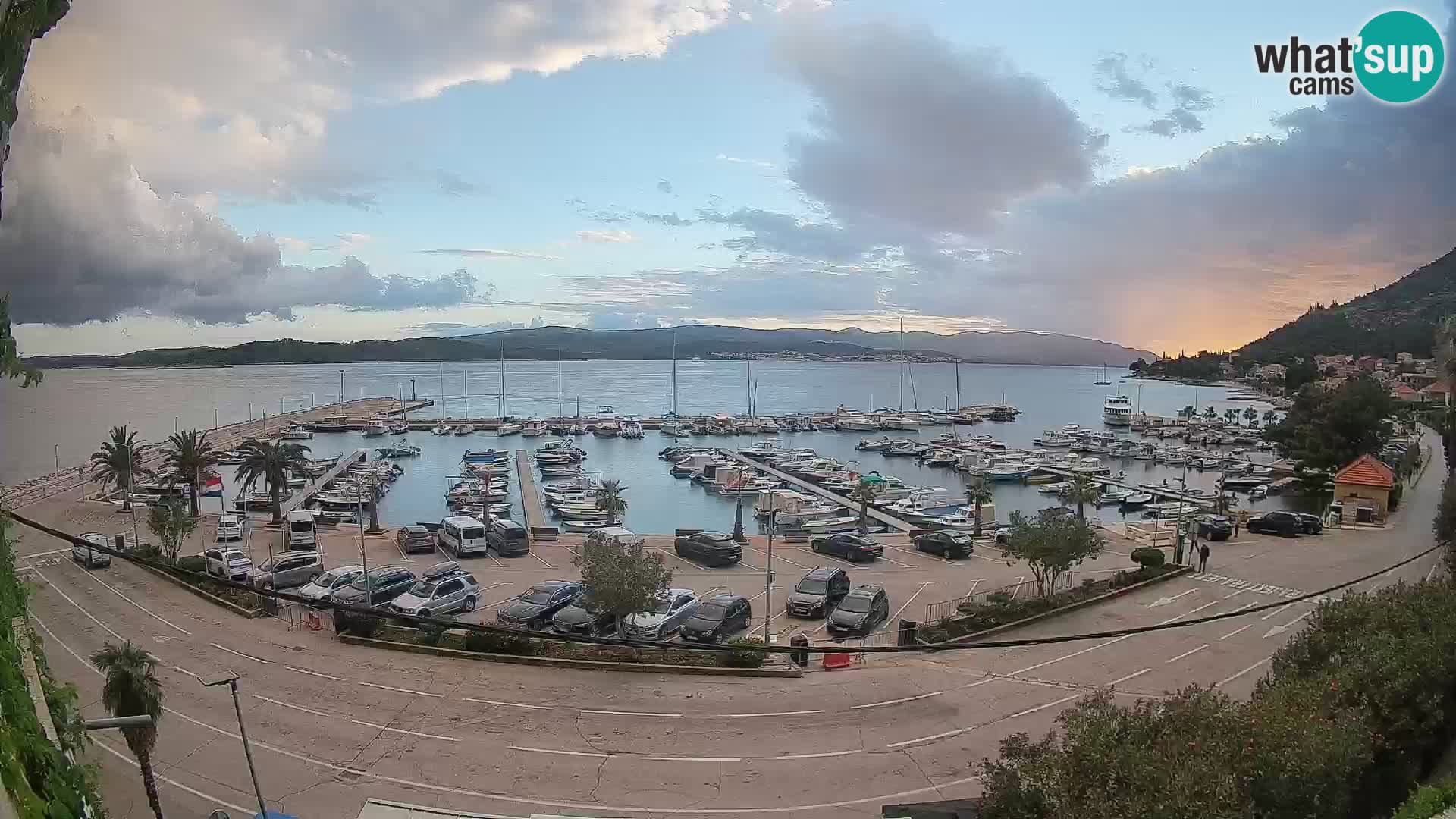 Webcam Orebić Riva – Ferry vers Korčula en direct