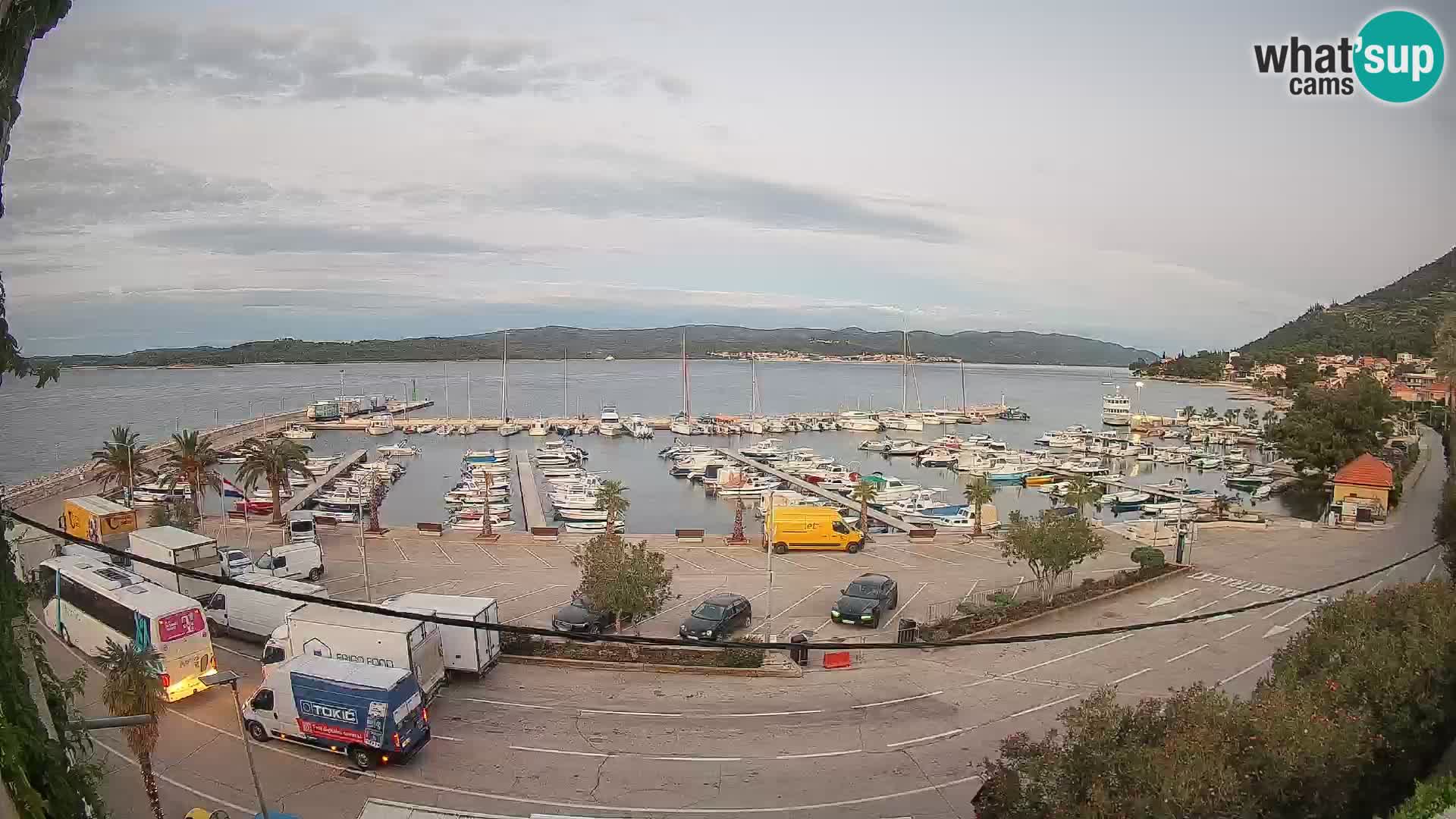 Webcam Orebić Riva – Ferry a Korčula en vivo