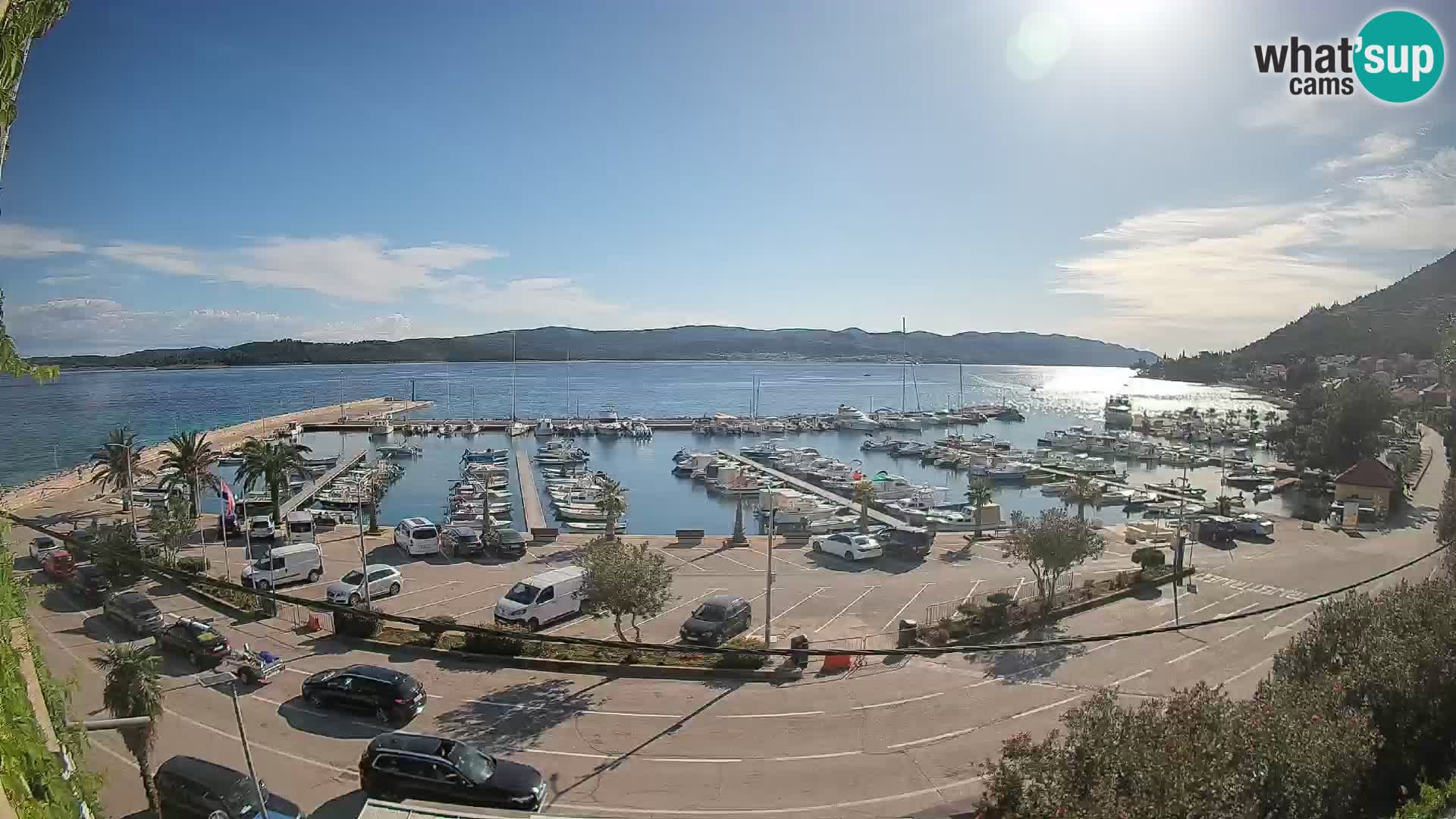 Webcam Orebić Riva – Ferry to Korčula Live