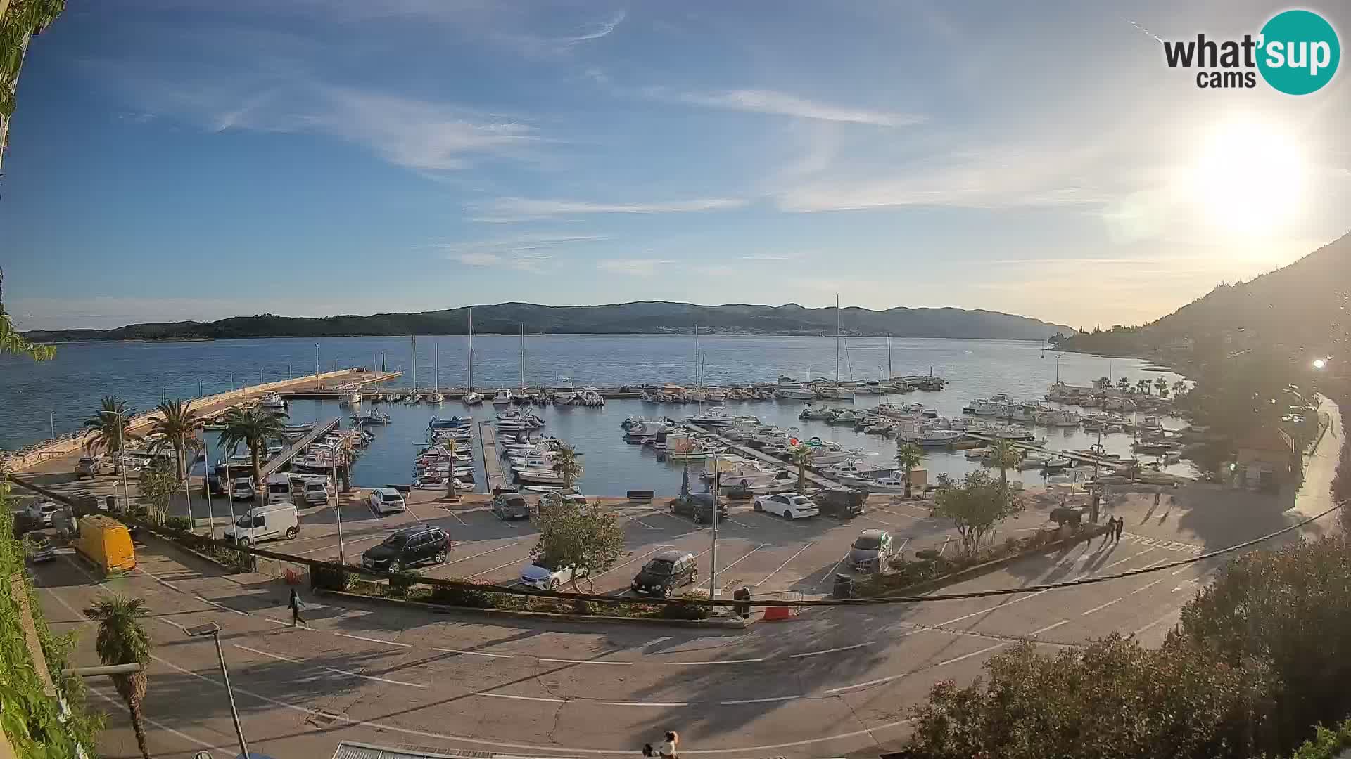 Webcam Orebić Riva – Ferry to Korčula Live