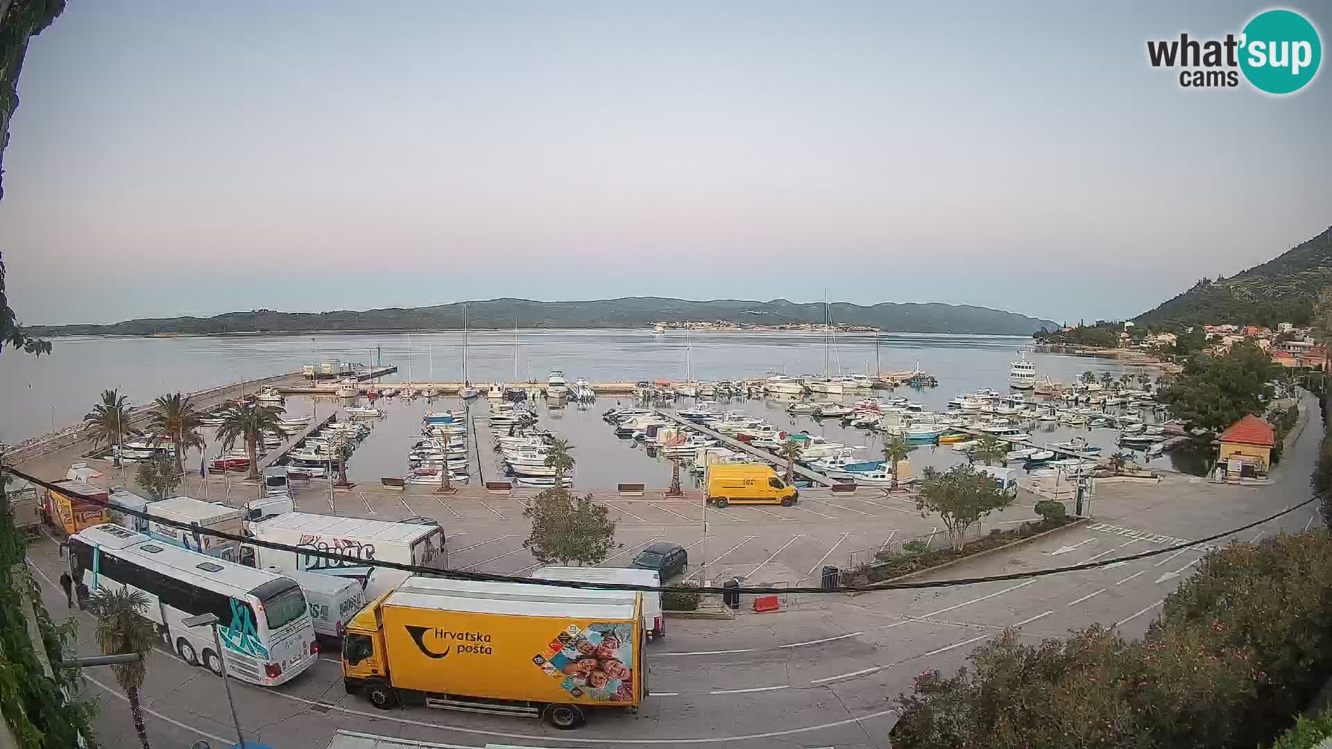 Webcam Orebić Riva – Ferry to Korčula Live