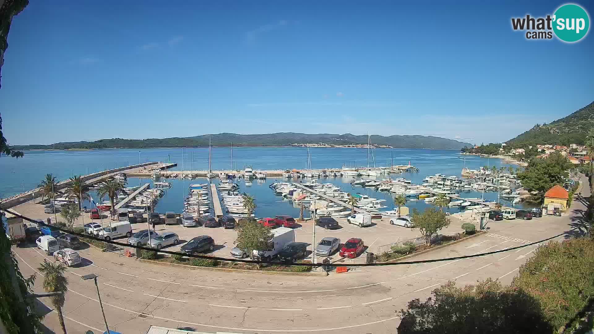 Spletna kamera Orebić Riva – Trajekt za Korčulo v živo