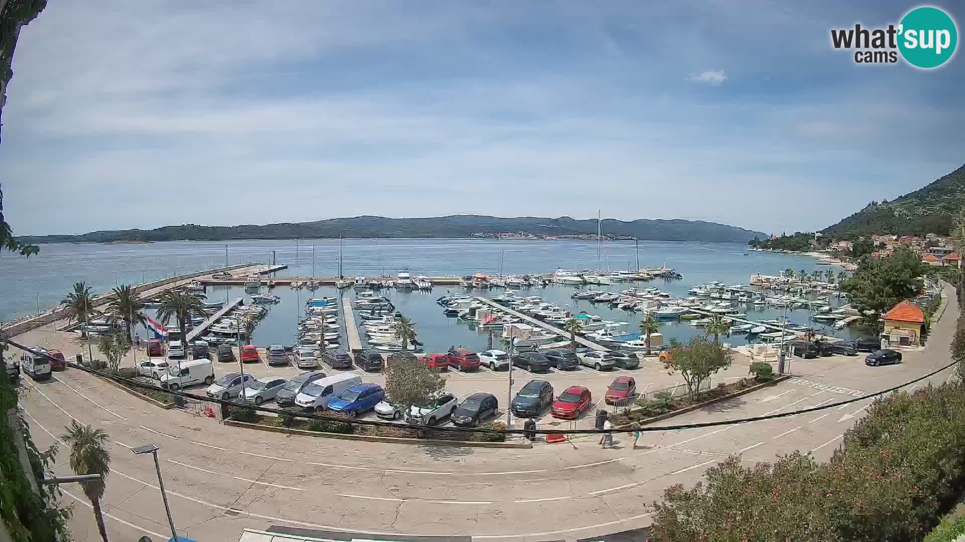 Spletna kamera Orebić Riva – Trajekt za Korčulo v živo