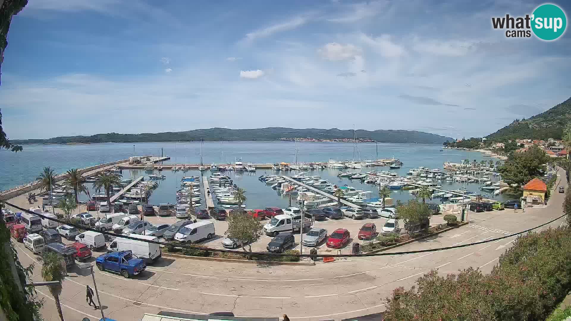 Webcam Orebić Riva – Ferry a Korčula en vivo