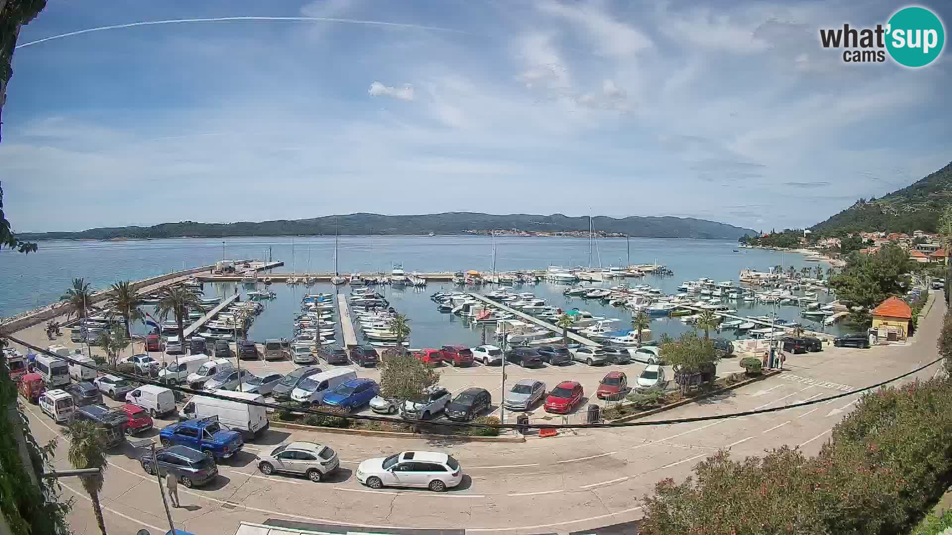 Webcam Orebić Riva – Ferry to Korčula Live