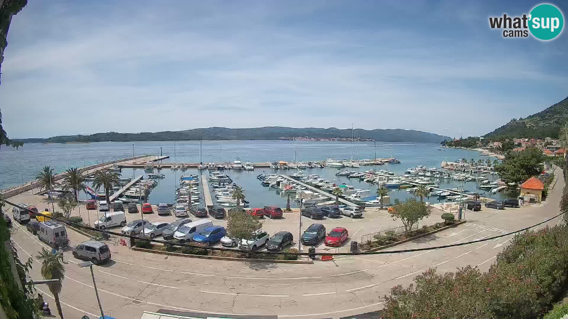 Webcam Orebić Riva – Ferry to Korčula Live