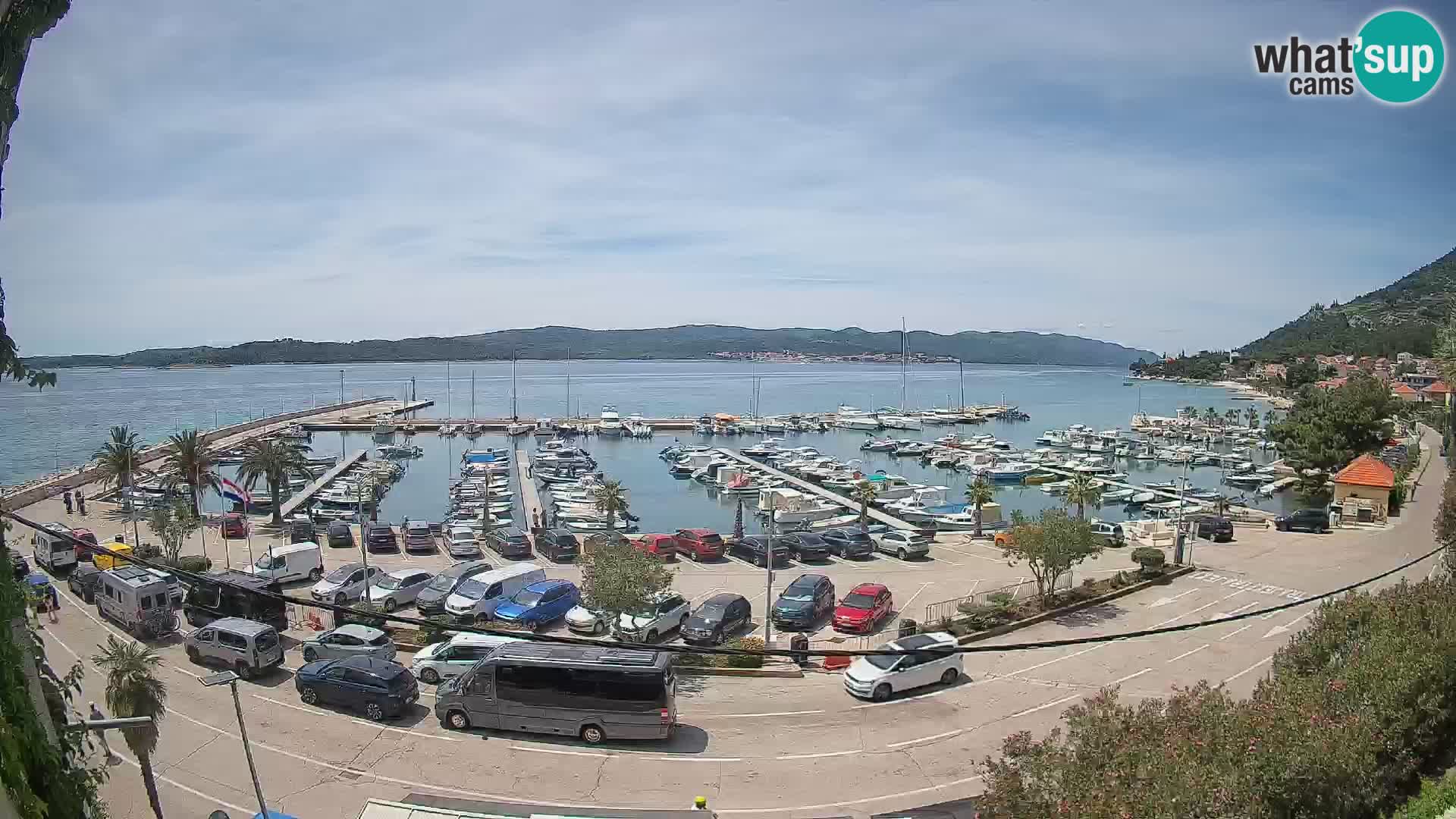 Spletna kamera Orebić Riva – Trajekt za Korčulo v živo