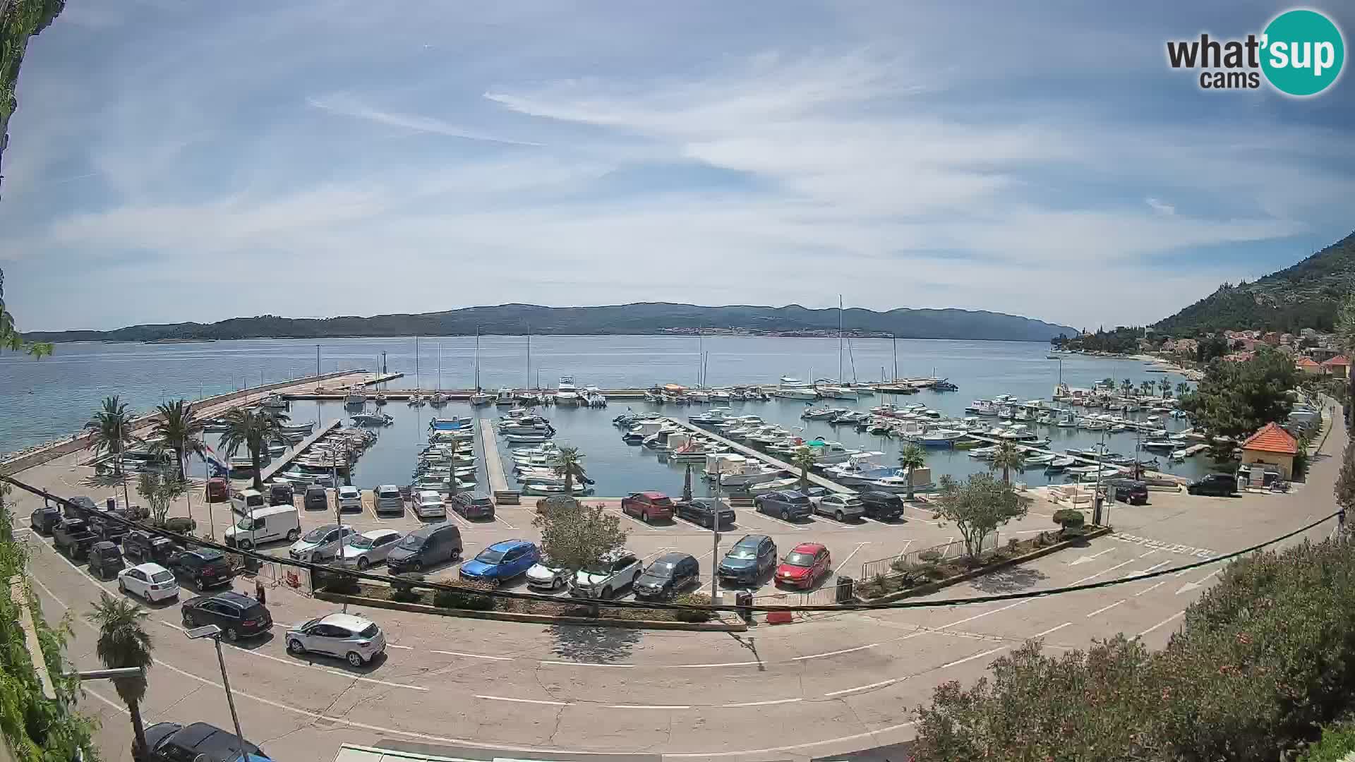 Webcam Orebić Riva – Ferry a Korčula en vivo