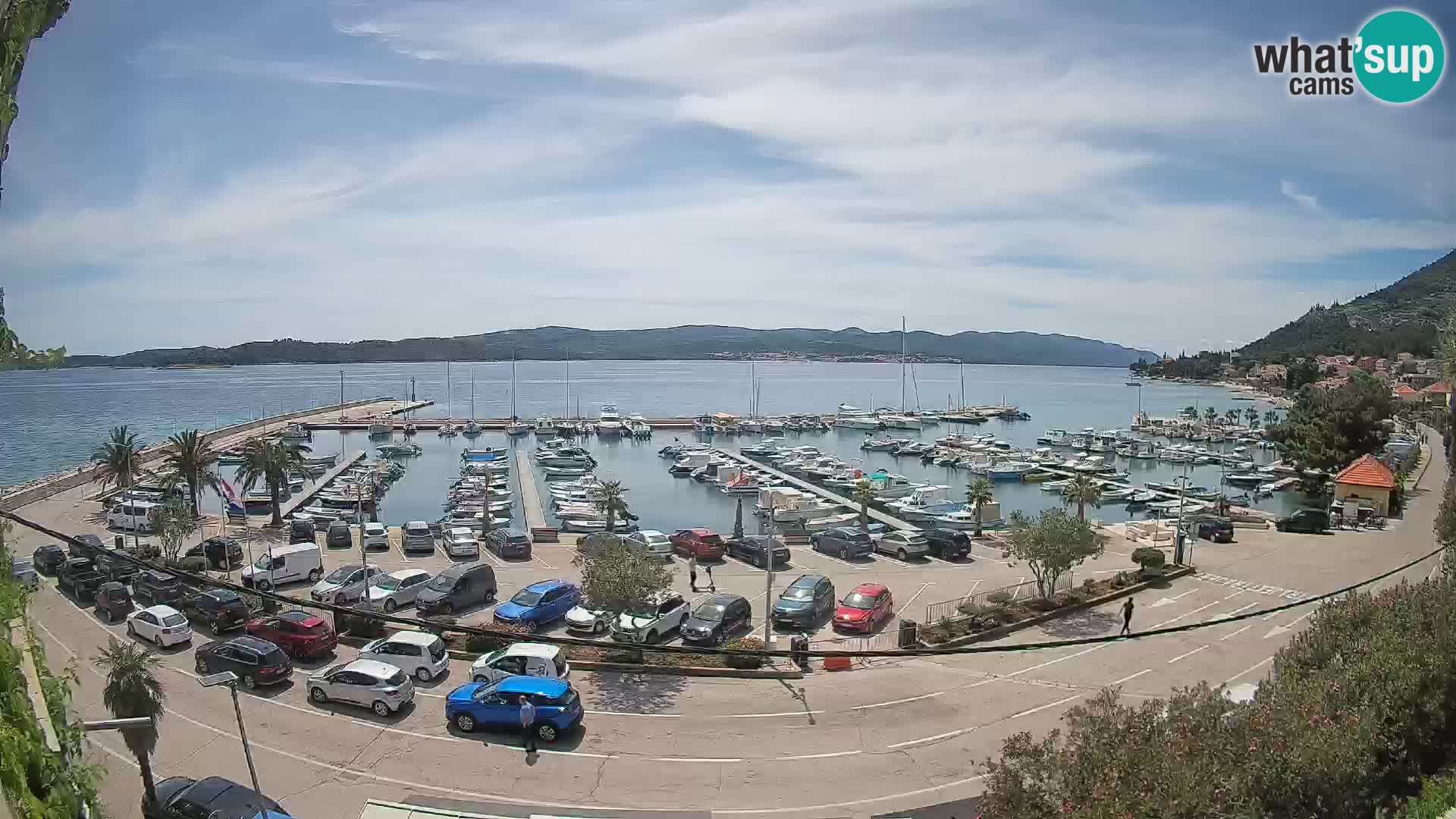 Webcam Orebić Riva – Ferry to Korčula Live