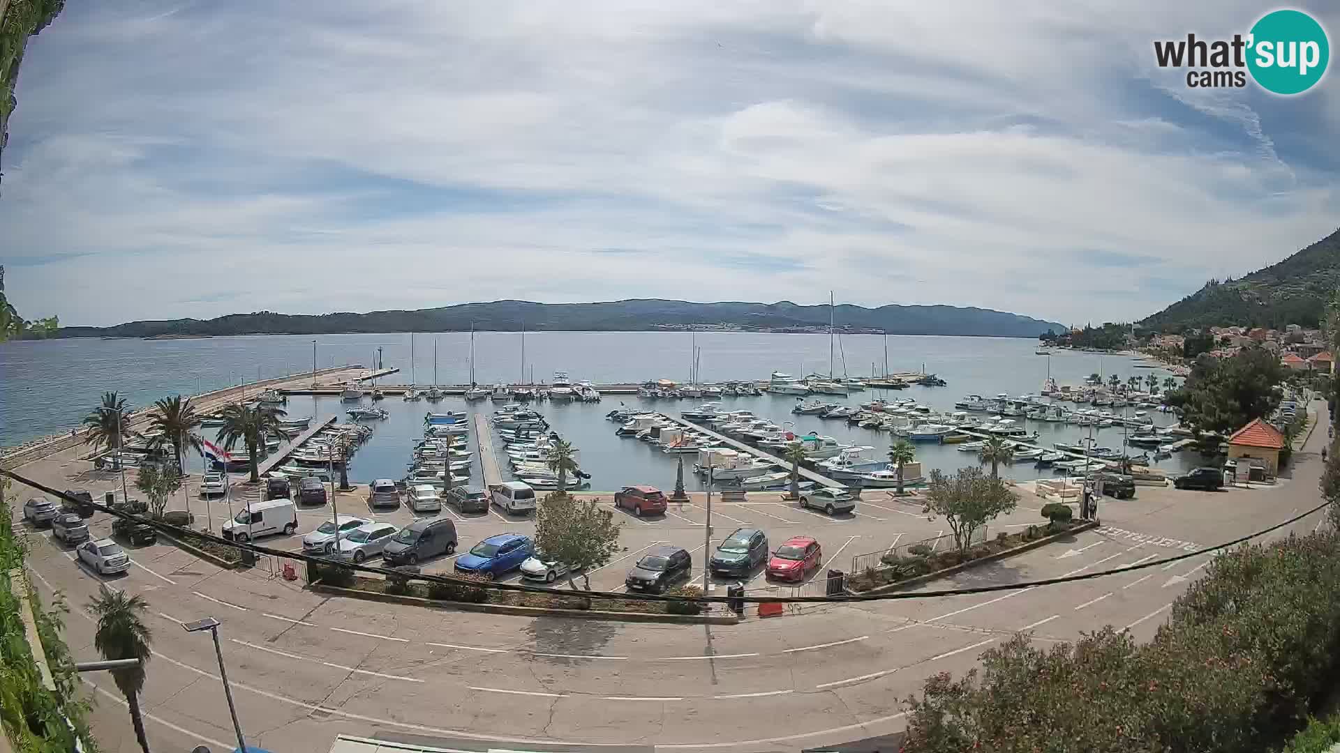 Webcam Orebić Uferpromenade – Fähre nach Korčula Live