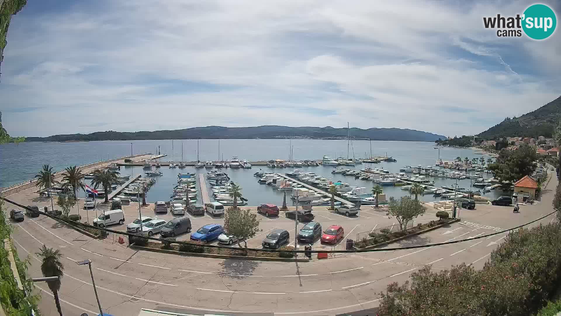 Webcam Orebić Uferpromenade – Fähre nach Korčula Live