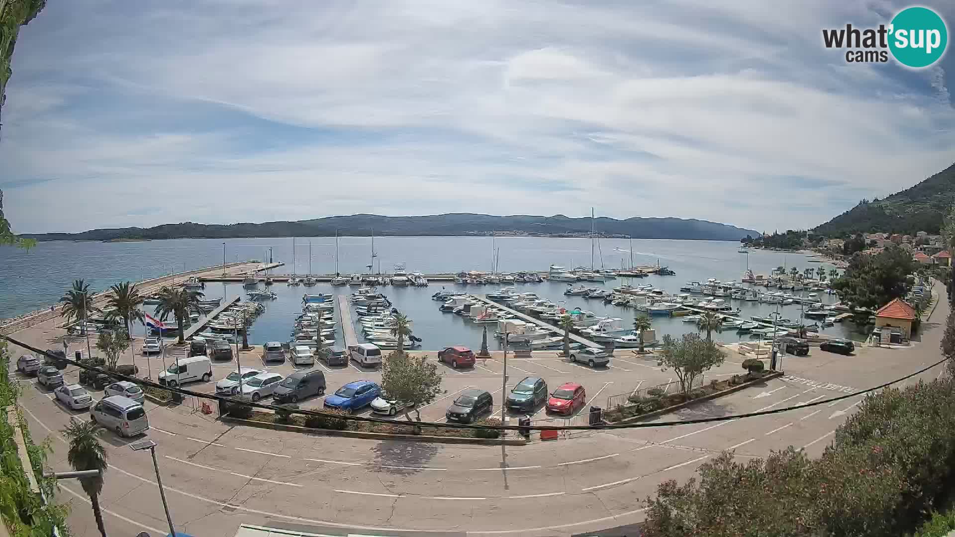 Webcam Orebić Riva – Ferry a Korčula en vivo